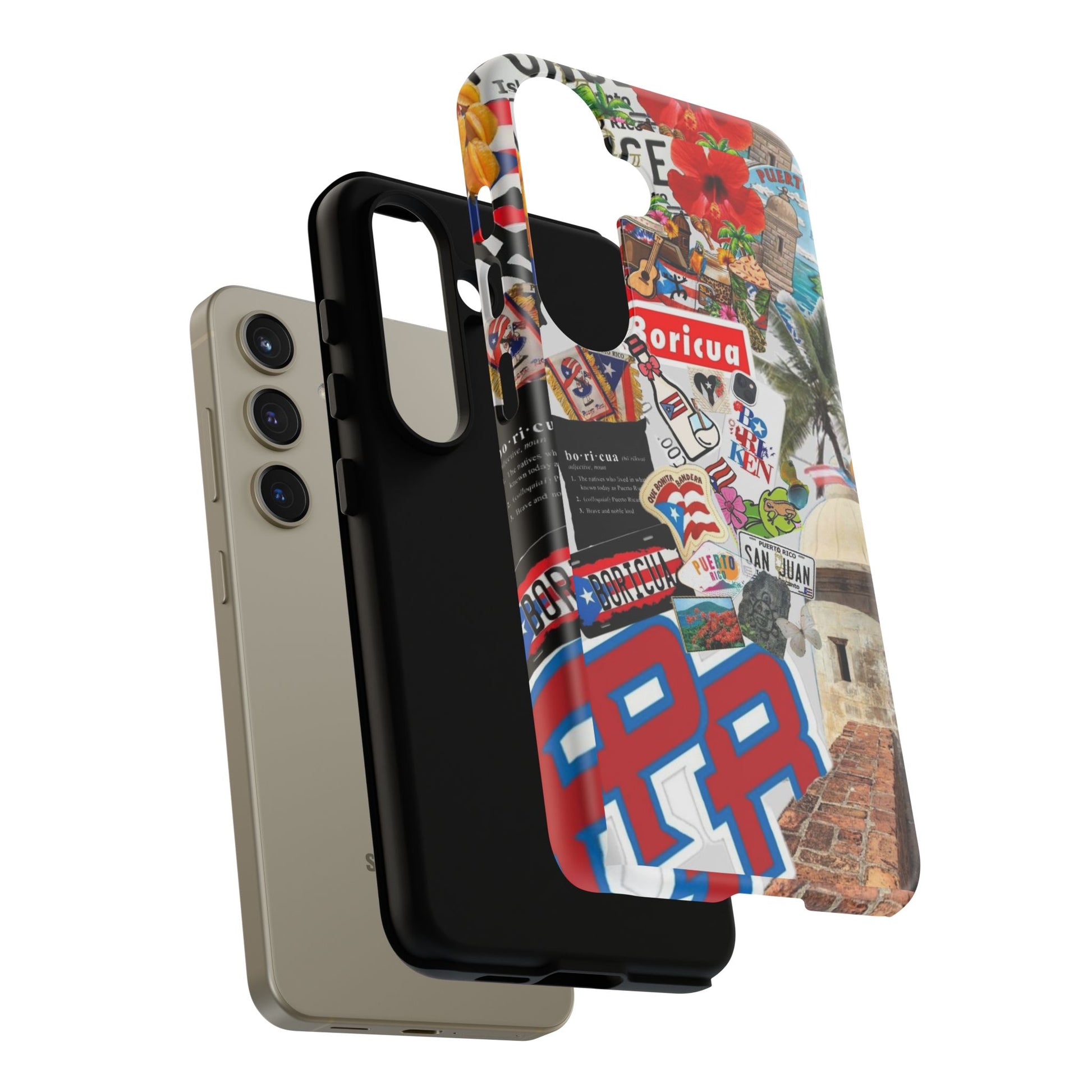 Puerto Rico Boricua Art Tough Cases for iPhones, Samsung, and Pixel