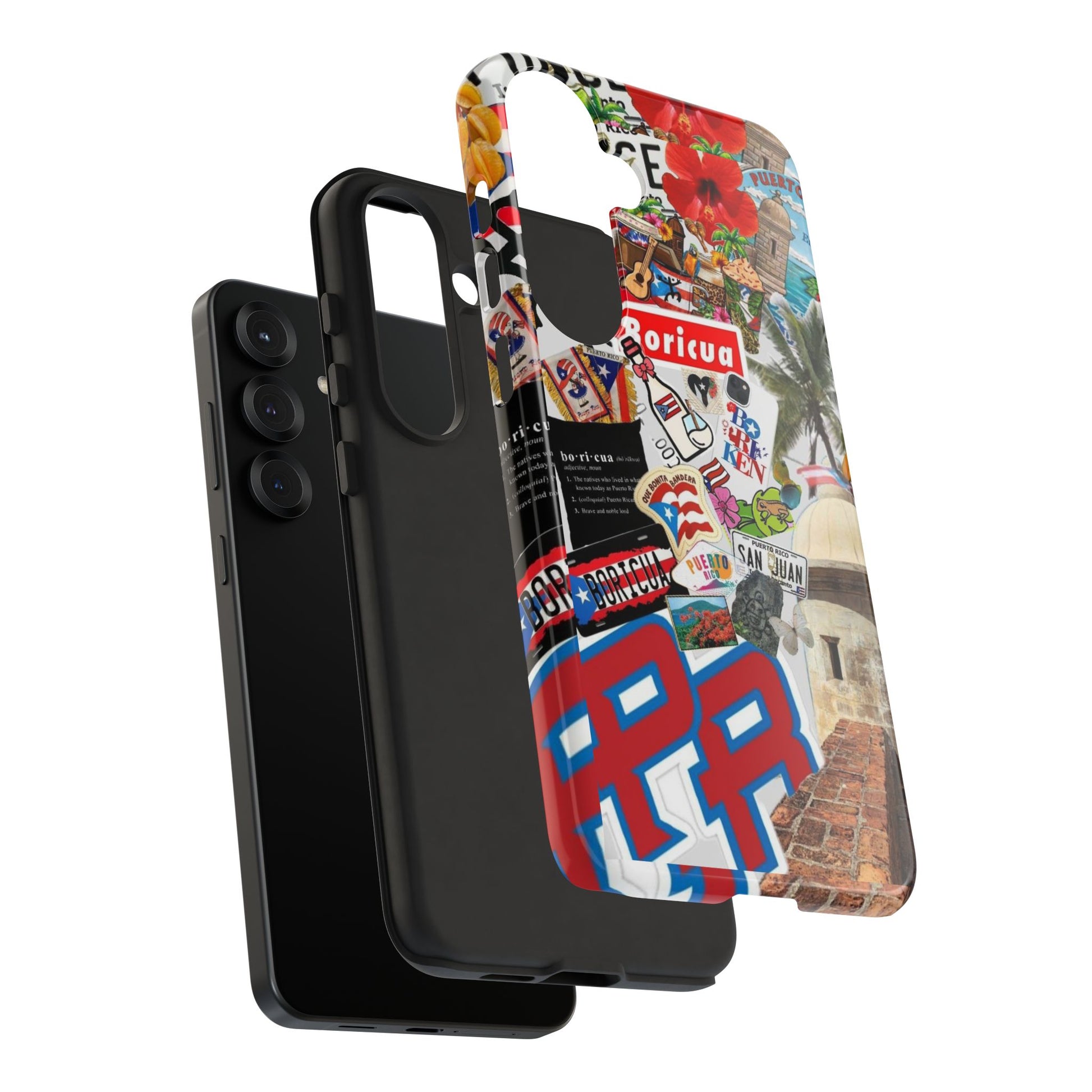 Puerto Rico Boricua Art Tough Cases for iPhones, Samsung, and Pixel