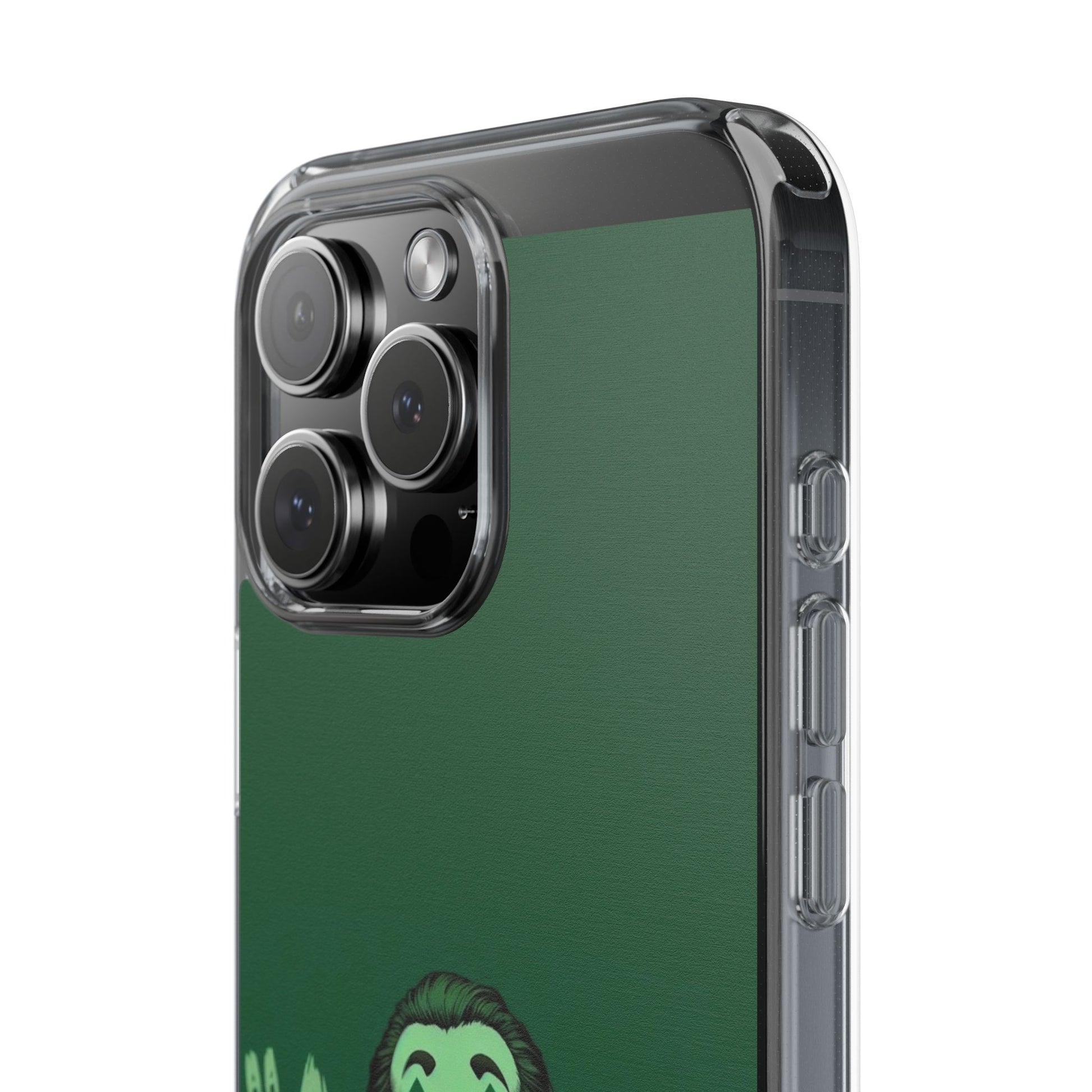 Phone Case, Comic book Inspired Design Joker Hahaha, Clear Phone Cover, Funny