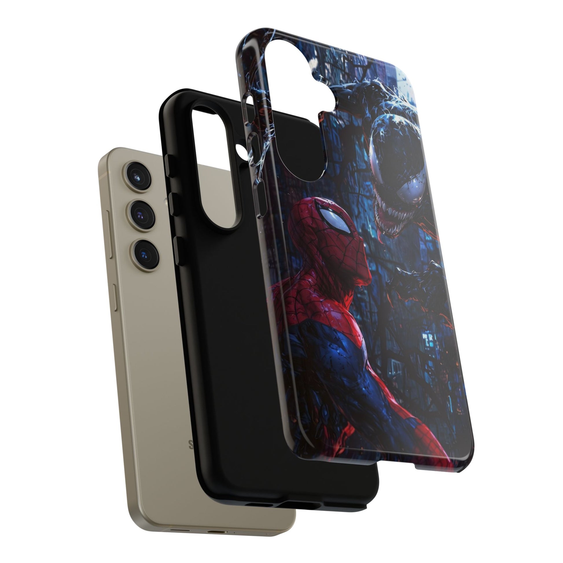 Venom x Spiderman Phone Case, Tough Cases for iPhones, Samsung, and Pixel