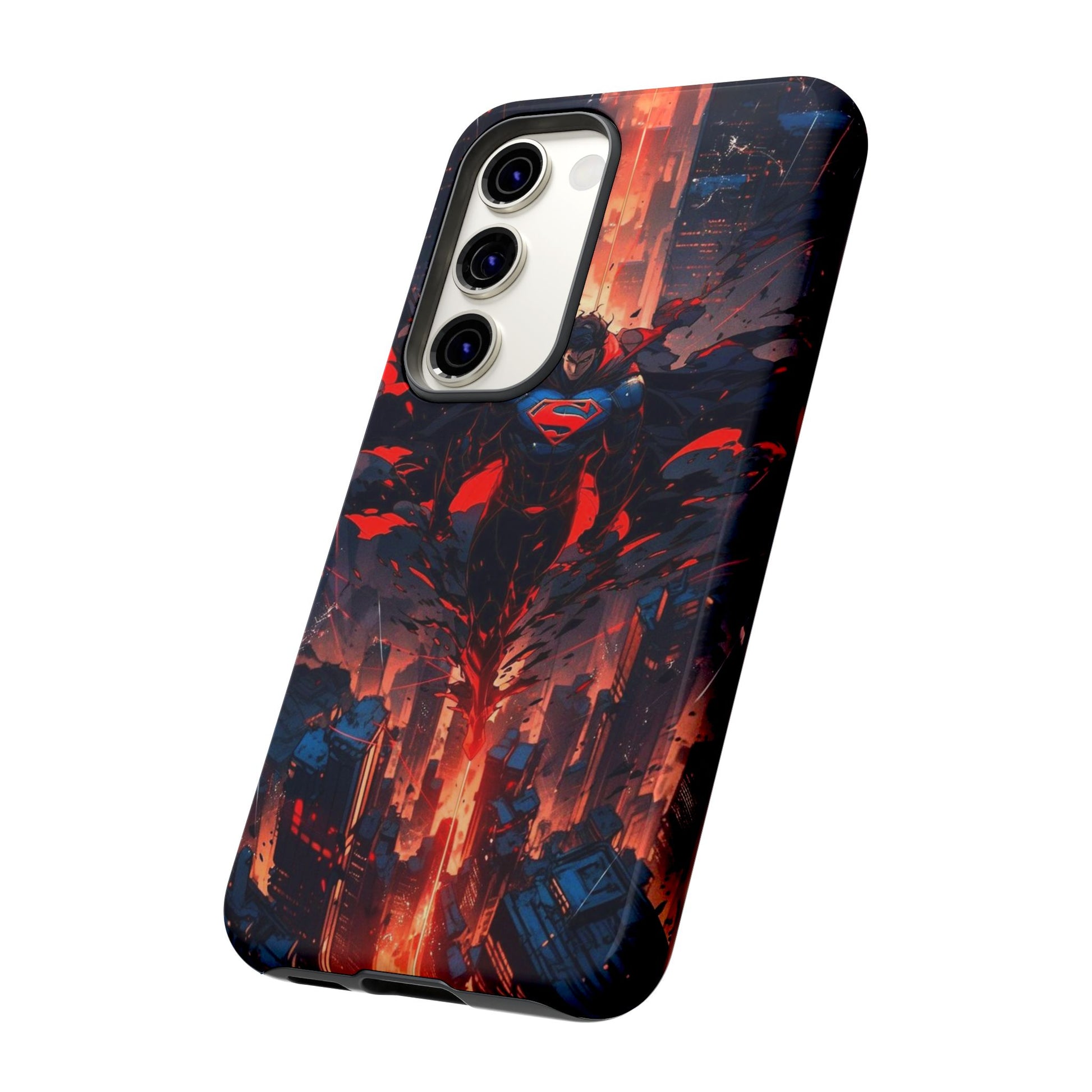 Anime Superman Tough Cases for iPhones, Samsung, and Pixel