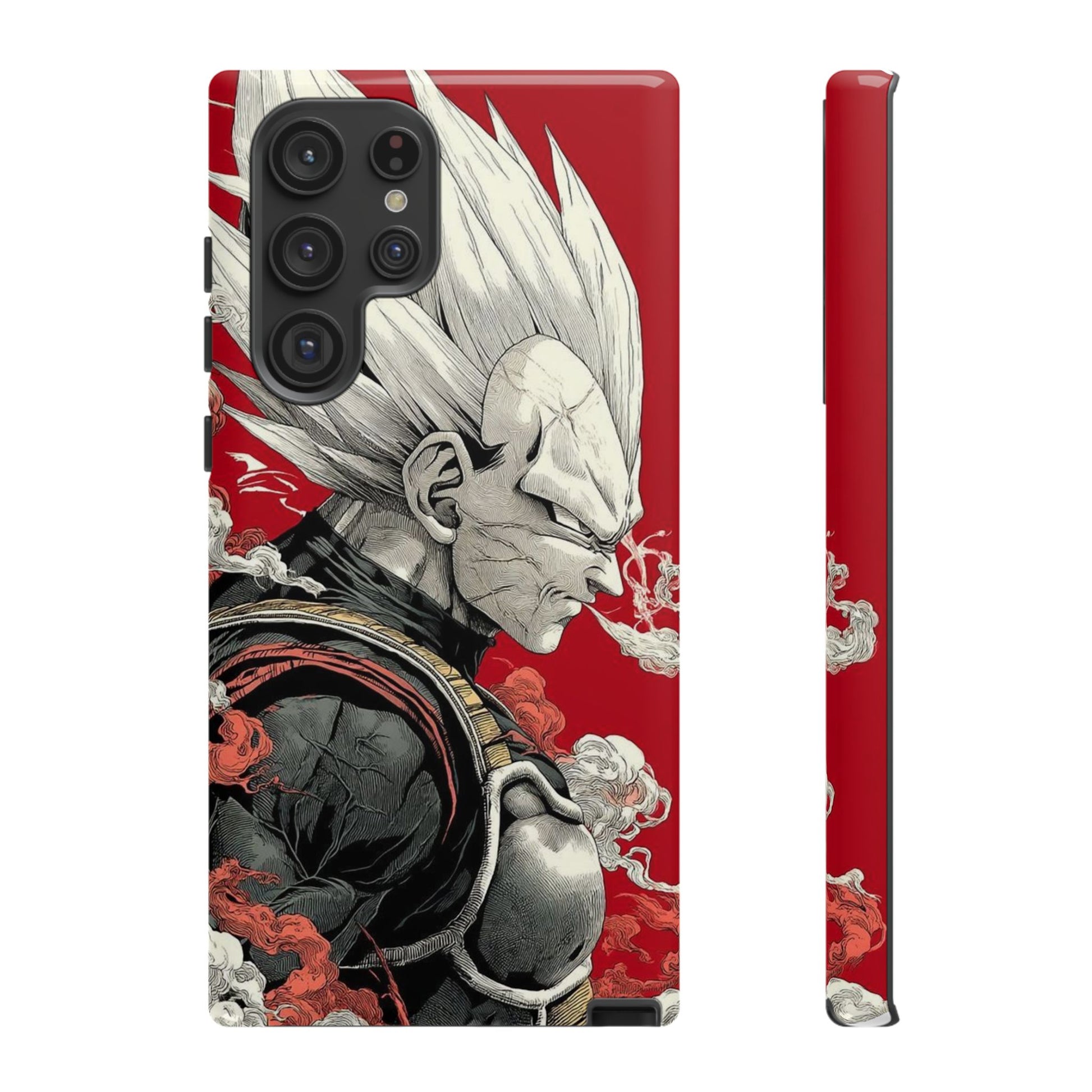 Dragon Ball Z Vegeta Anime Tough Cases for iPhones, Samsung, and Pixel