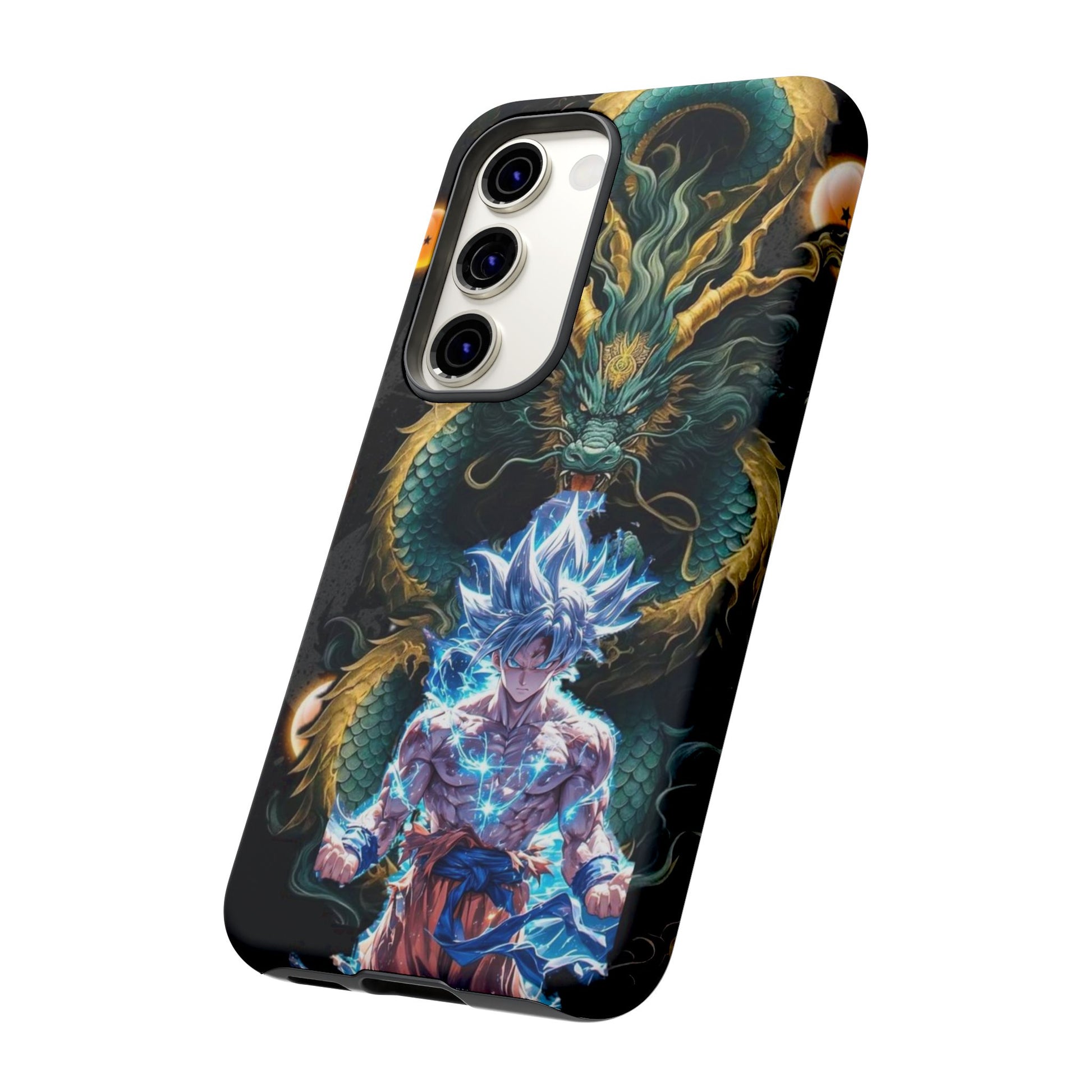 Anime Goku x Shenron Dragonball Z Tough Cases for iPhones, Samsung, and Pixel