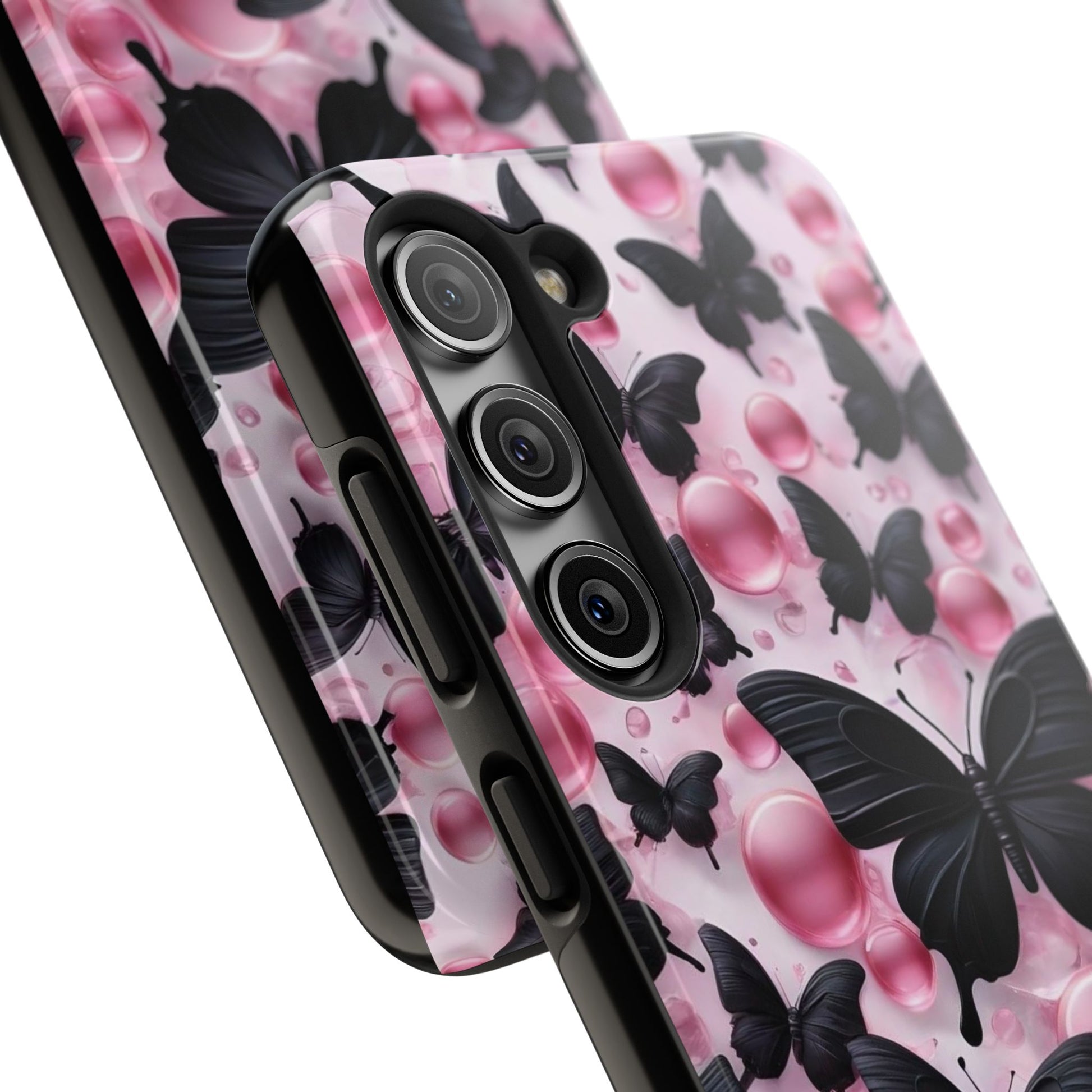 Pearls and Butterflies Theme Phone Cases for iPhones & Samsung Phones