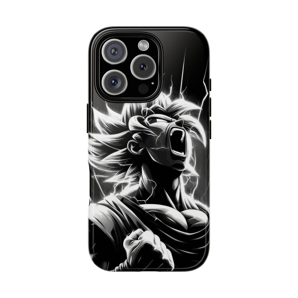 Anime Saiyan Rage Dragon ball Z Tough Cases for iPhones, Samsung, and Pixel