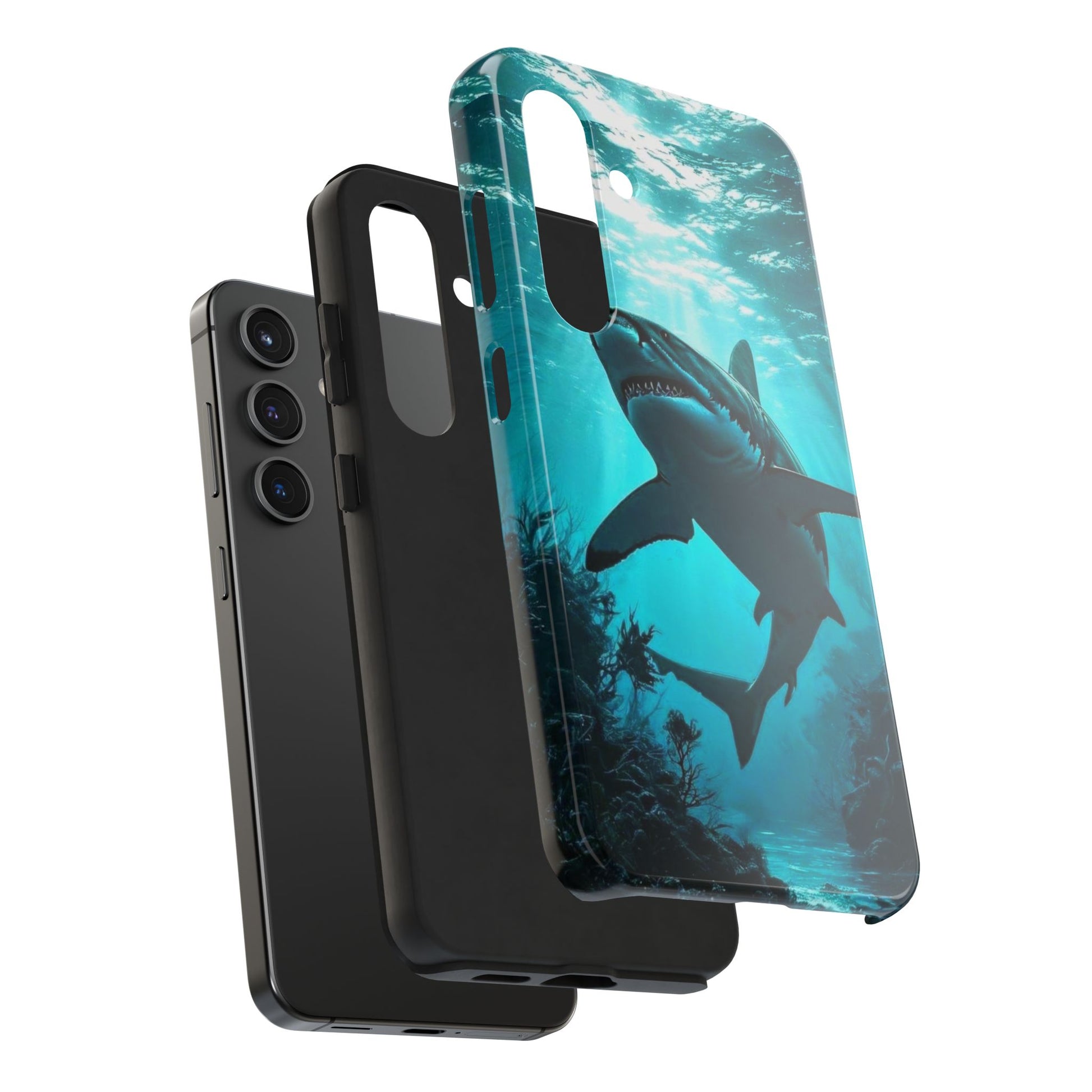 Killer Shark Theme Phone Cases for iPhones & Samsung Phones
