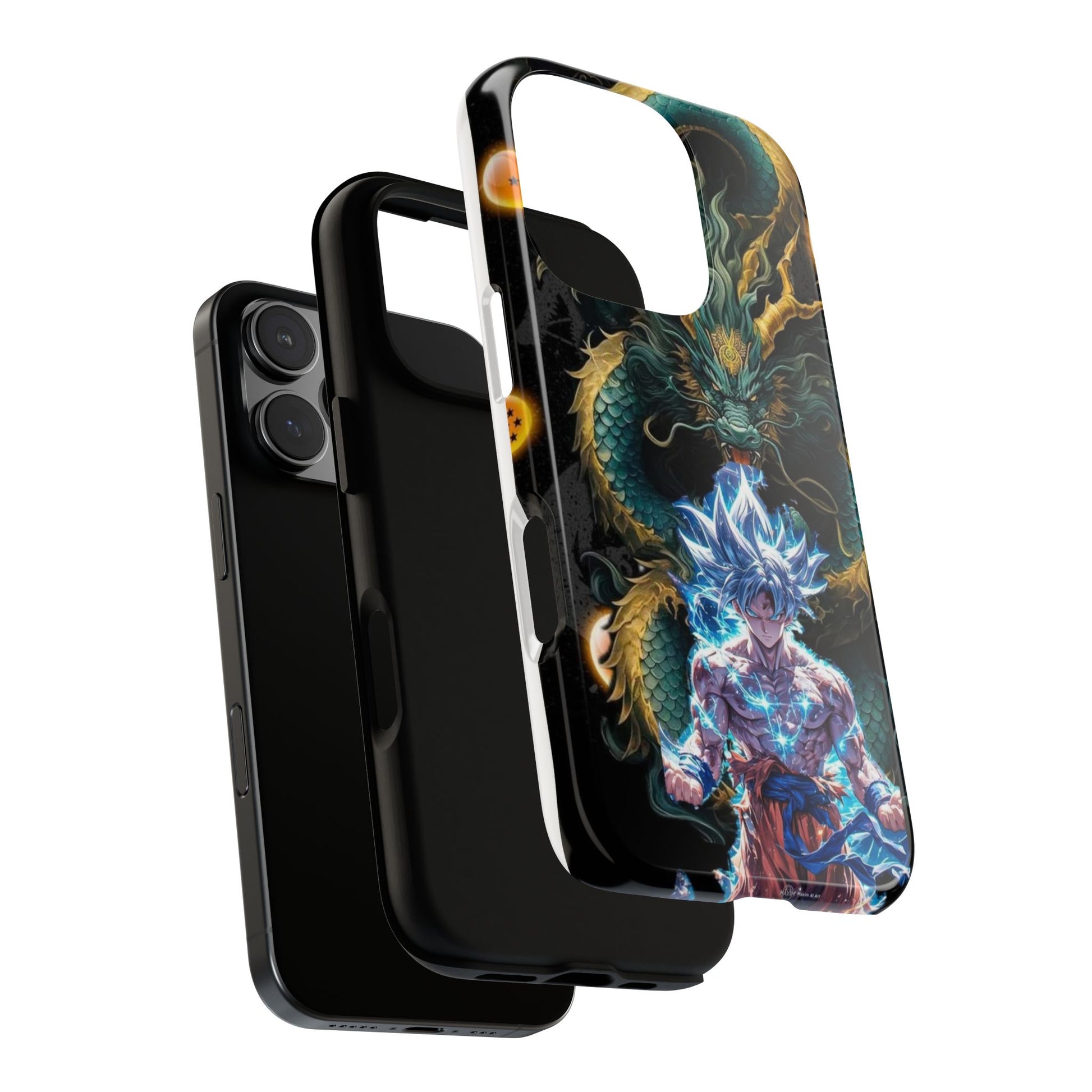 Anime Goku x Shenron Dragonball Z Tough Cases for iPhones, Samsung, and Pixel