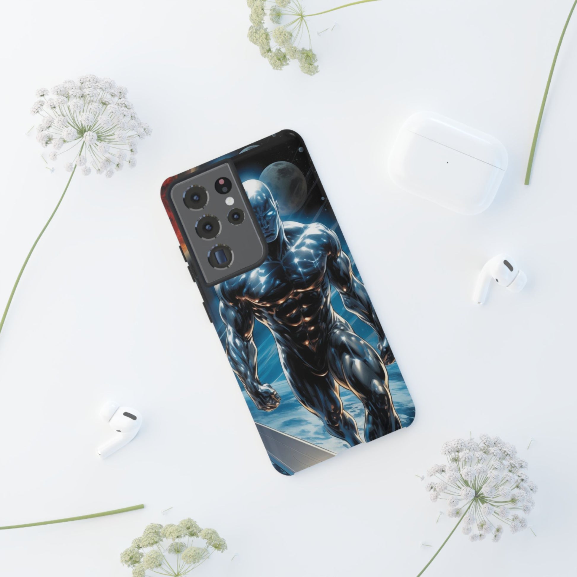 The Silver Surfer Comic Art Phone Case, Tough Cases for iPhones, Samsung, and Pixel