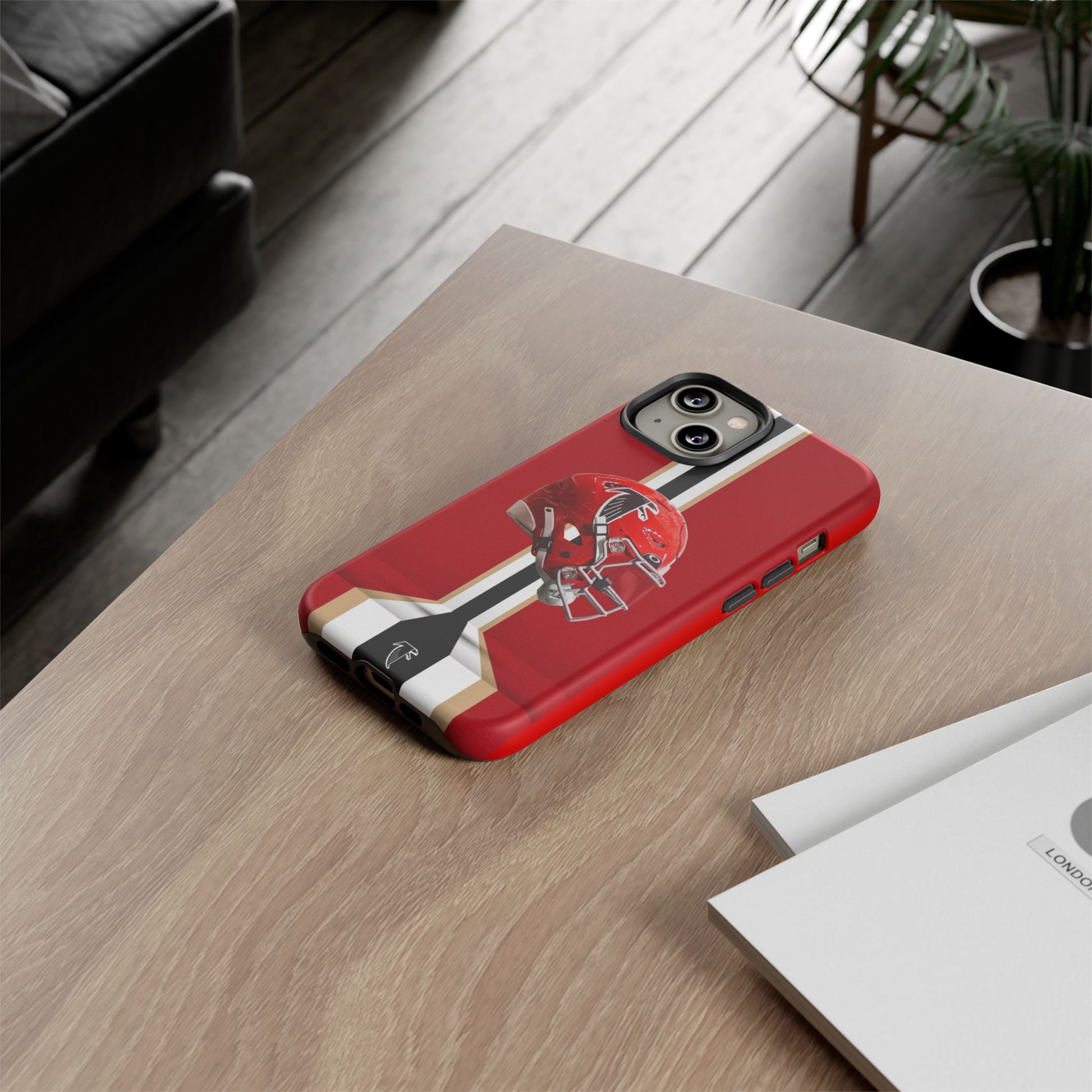 Atlanta Falcons Football Helmet Logo Tough Cases for iPhones, Samsung, and Pixel