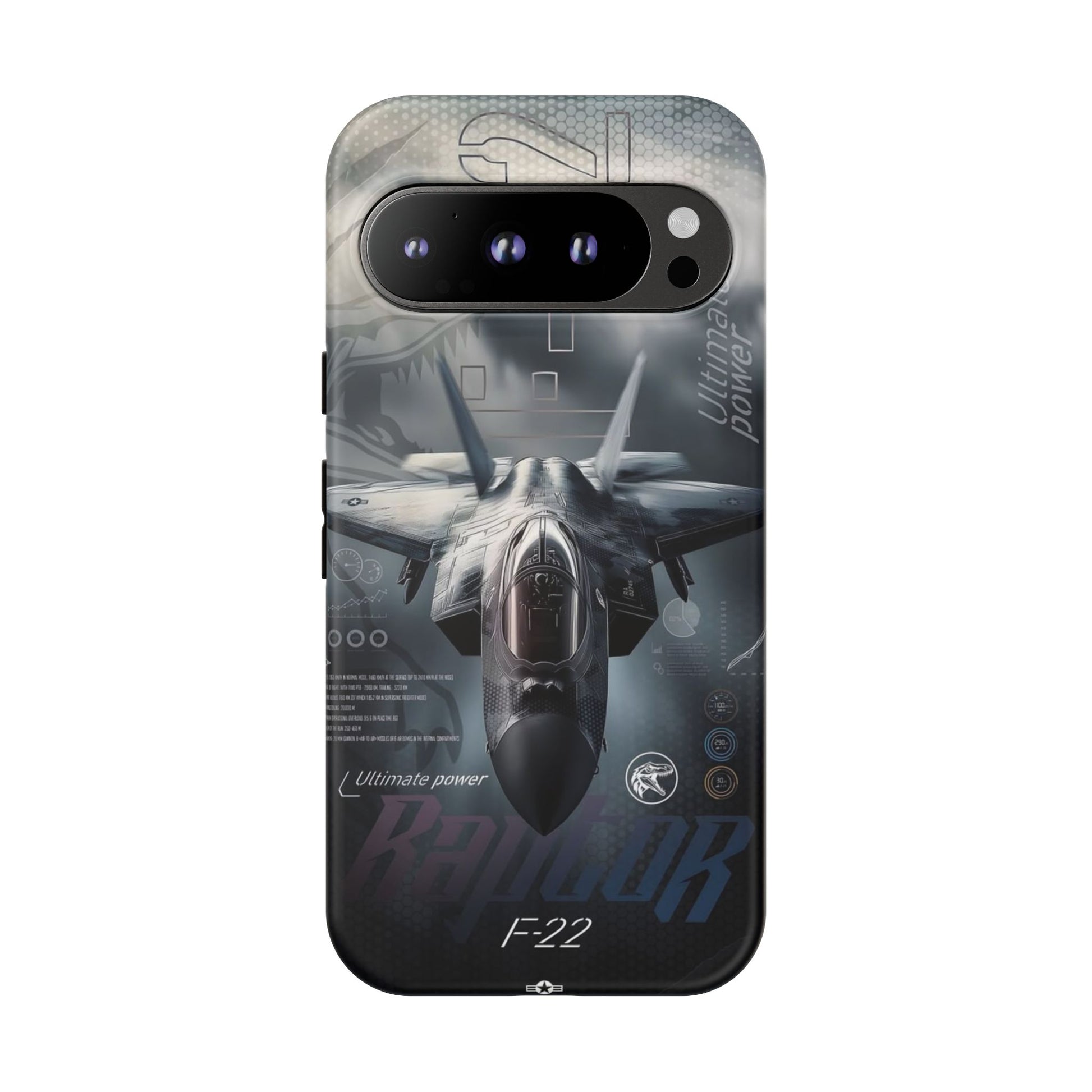 F-22 Raptor Fighter Jet Tough Cases for iPhones, Samsung, and Pixel