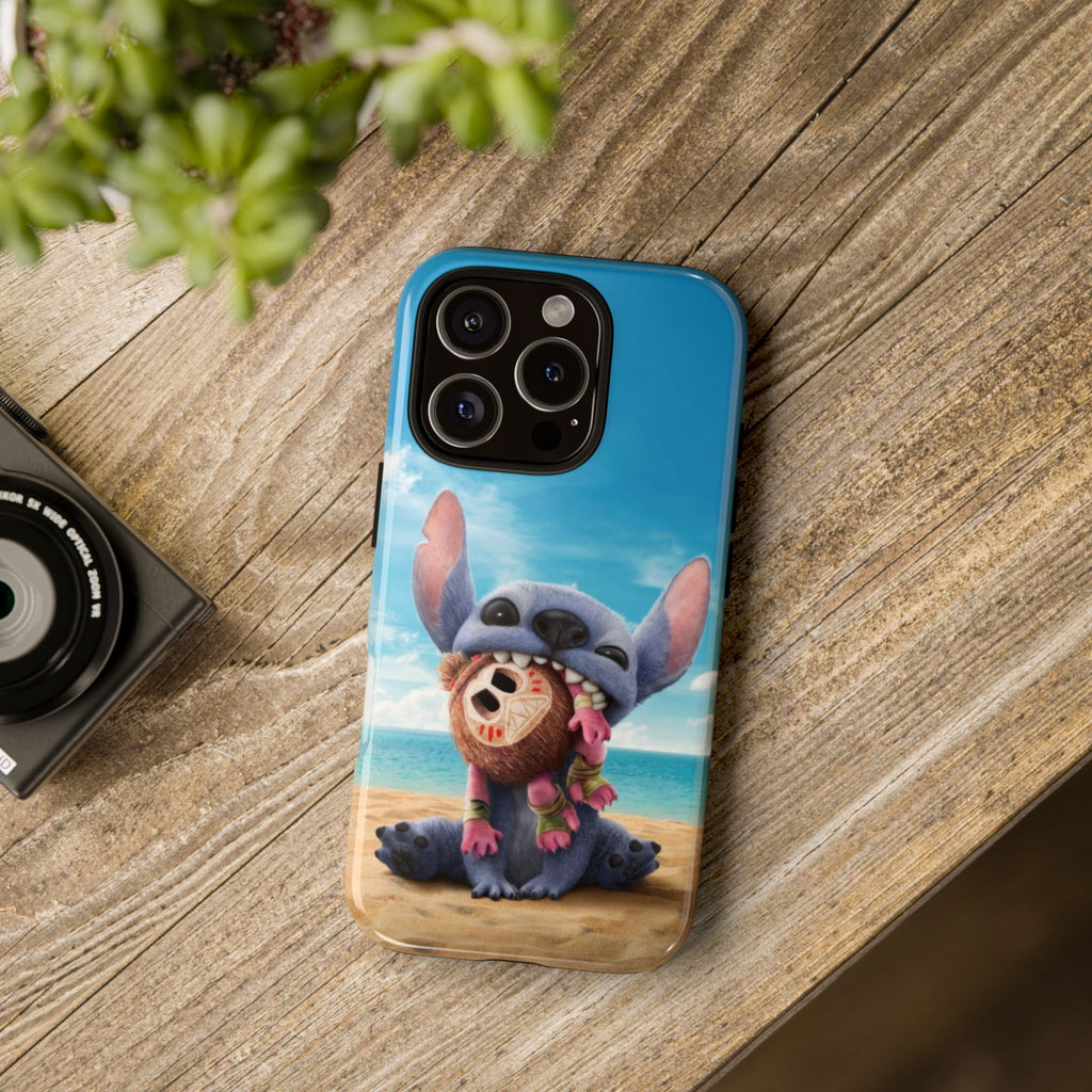 Stitch Beach Sunset Landscape Phone Case for iPhone, Samsung Galaxy, & Pixel Phones