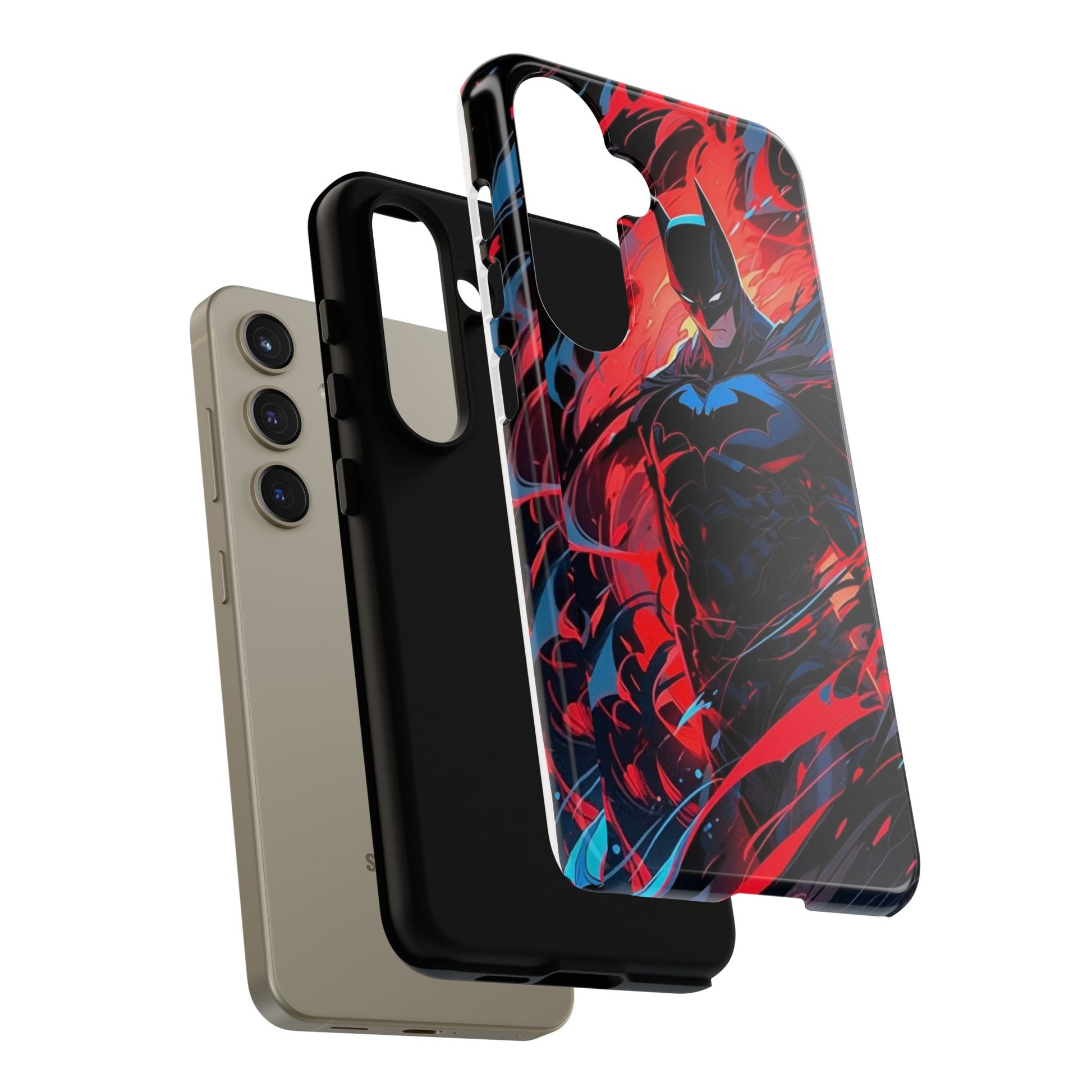The Dark Knight Batman Art Tough Cases for iPhones, Samsung, and Pixel