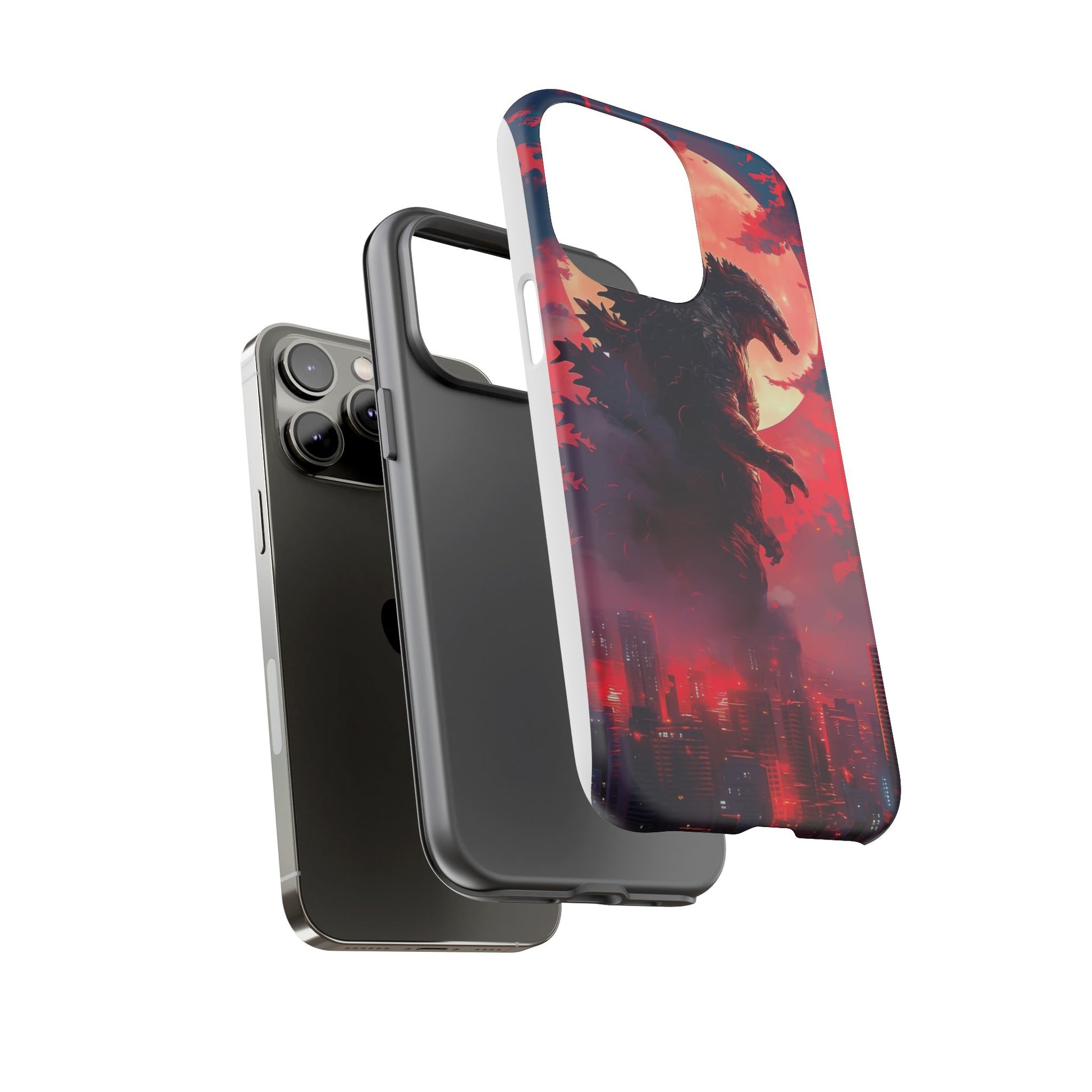 King of Monsters Godzilla Tough Phone Cases for iPhones, Samsung, and Pixel