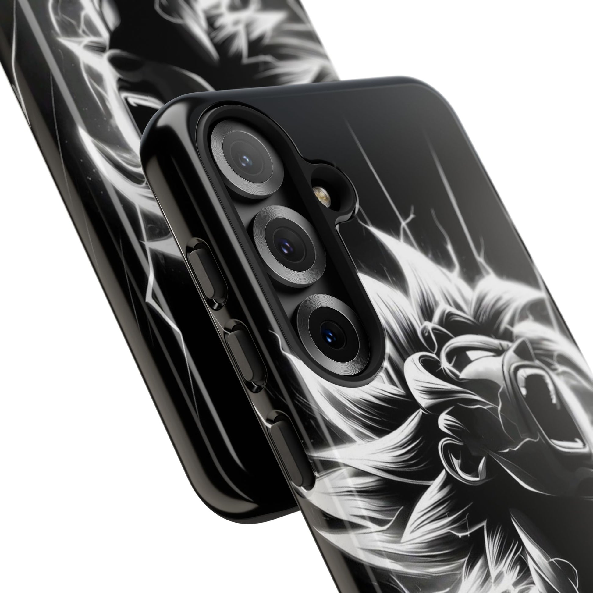 Anime Saiyan Rage Dragon ball Z Tough Cases for iPhones, Samsung, and Pixel