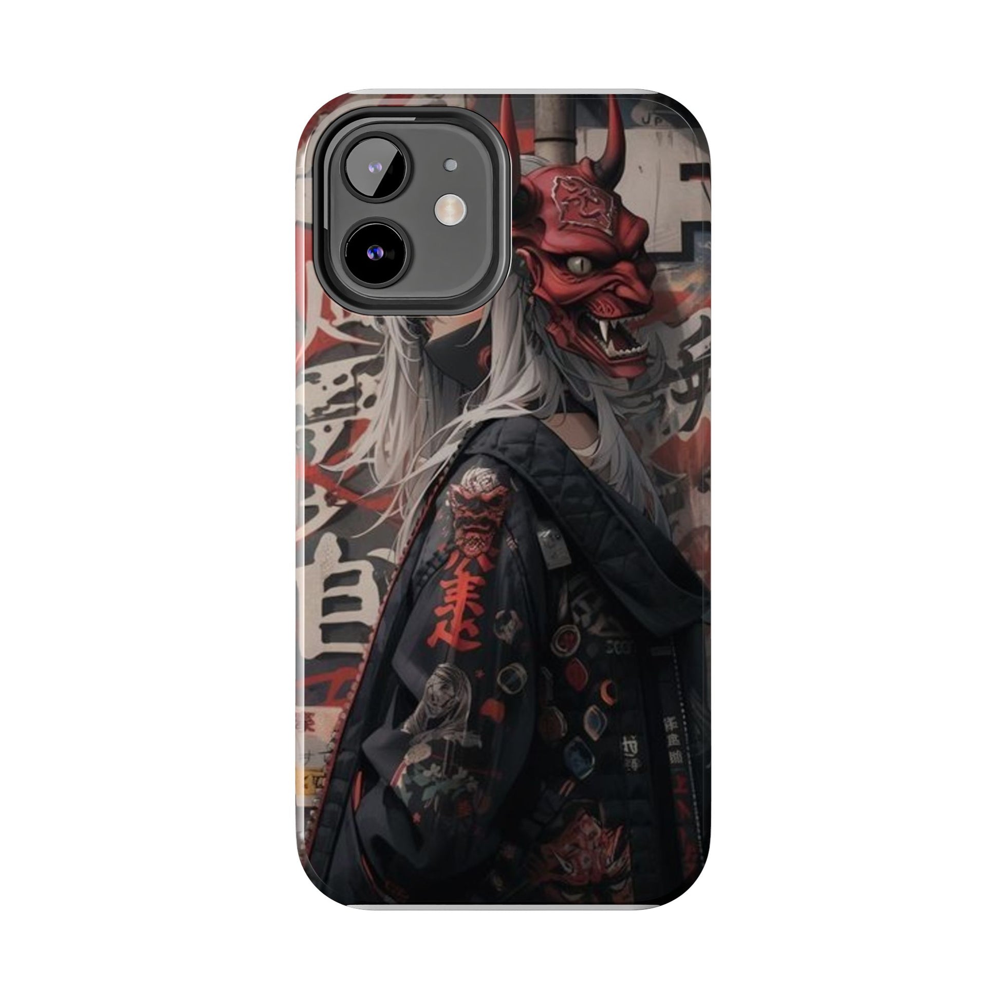 Anime Kabuki Mask Theme Phone Cases for Iphones & Samsung Durable