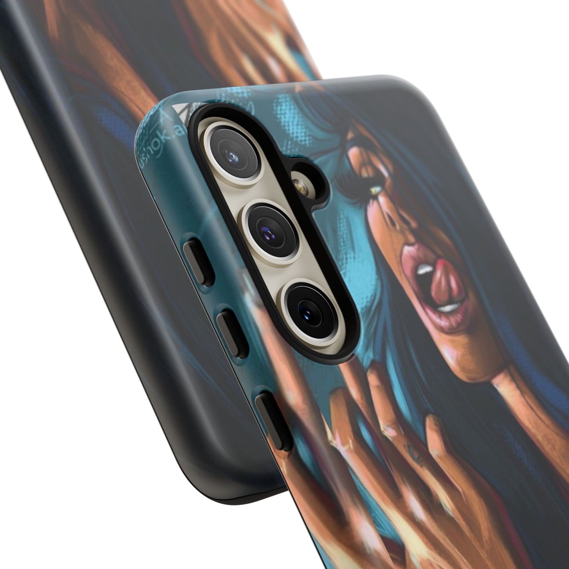 Tough Girl Theme Urban Design Cases for iPhones, Samsung, and Pixel
