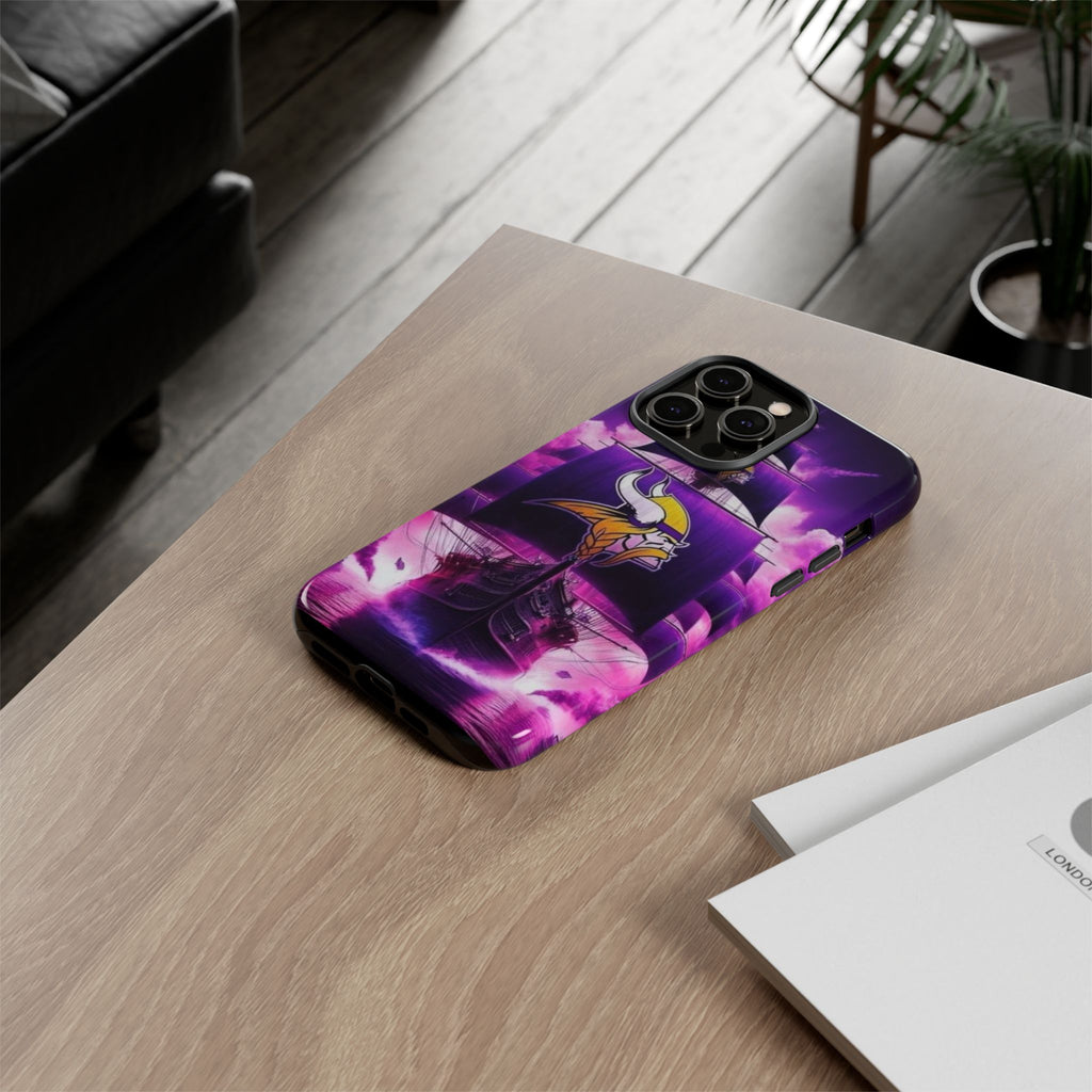 Minnesota Vikings Ship Football Phone Case, Tough Cases for iPhones, Samsung, and Pixel
