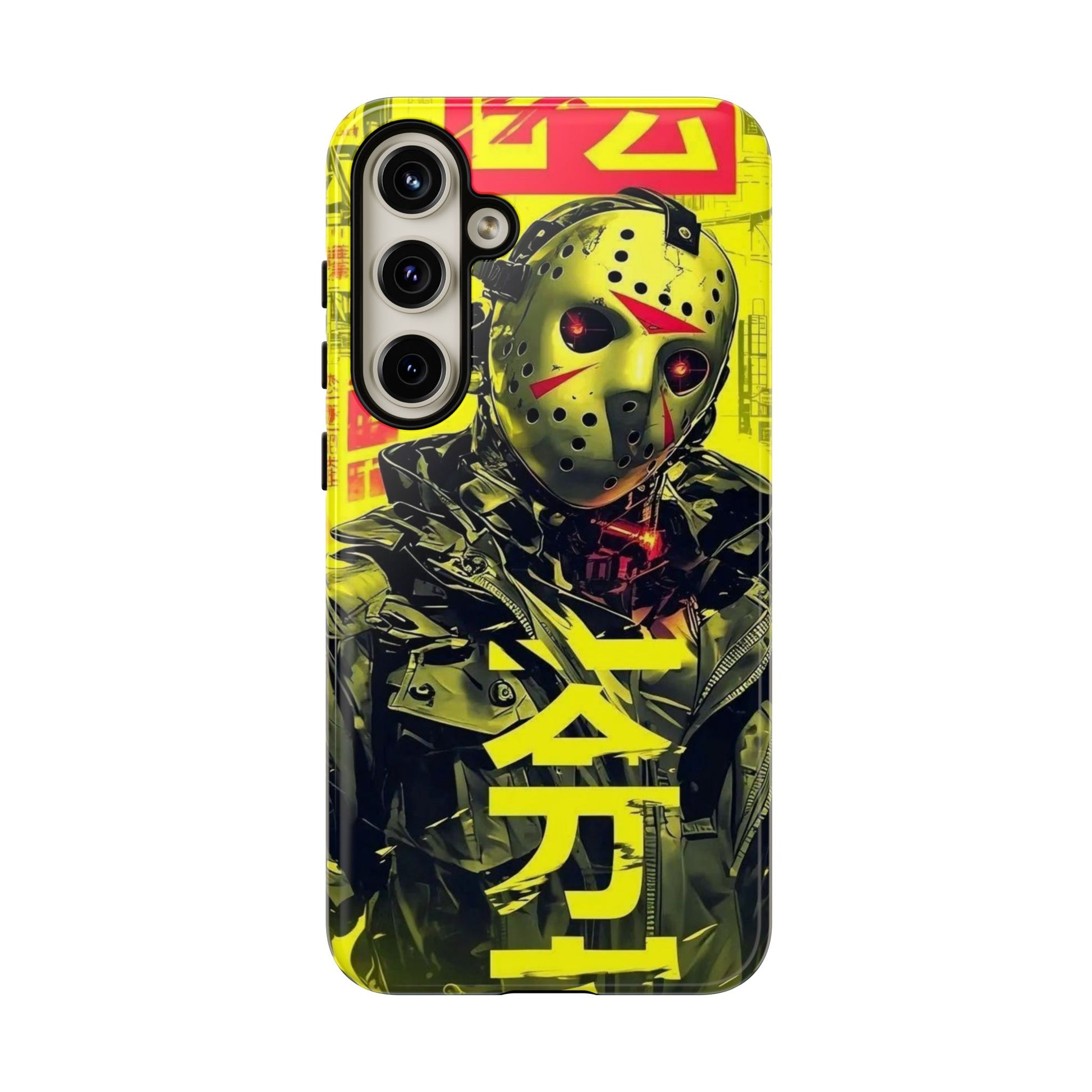 Cyberpunk X Jason Voorhees Tough Cases for iPhones, Samsung, and Pixel