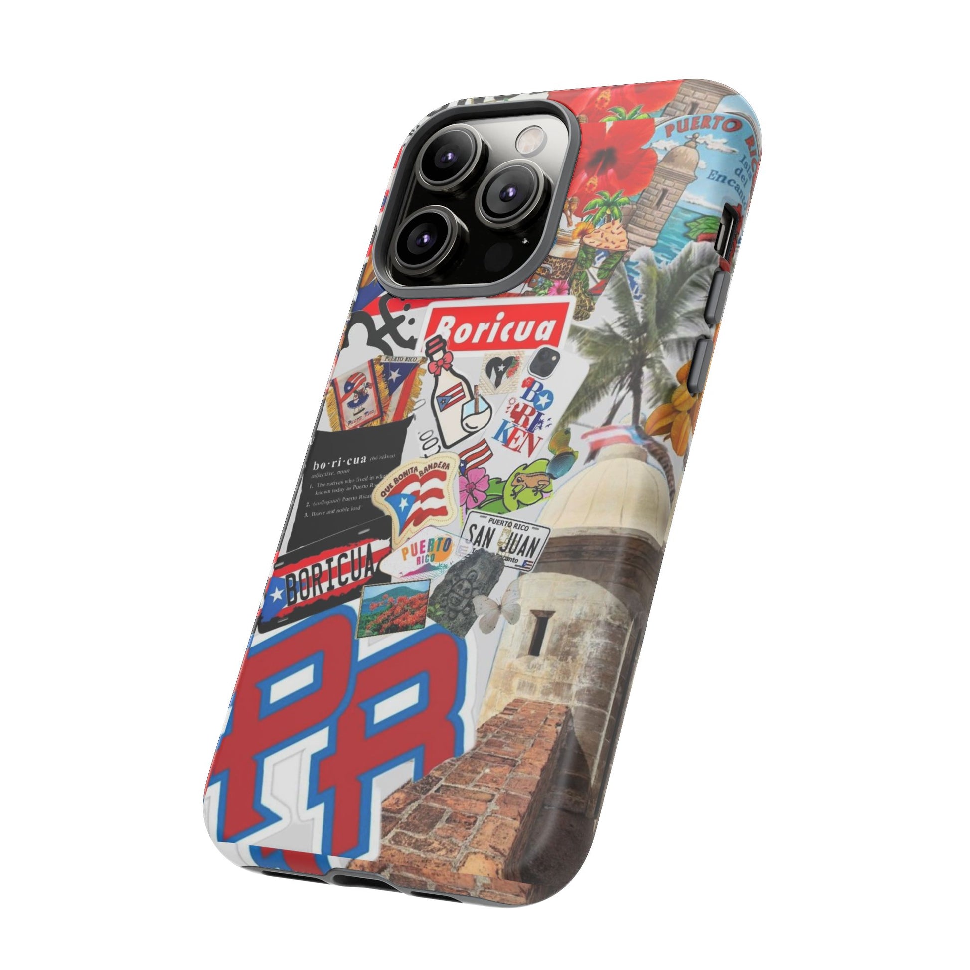 Puerto Rico Boricua Art Tough Cases for iPhones, Samsung, and Pixel