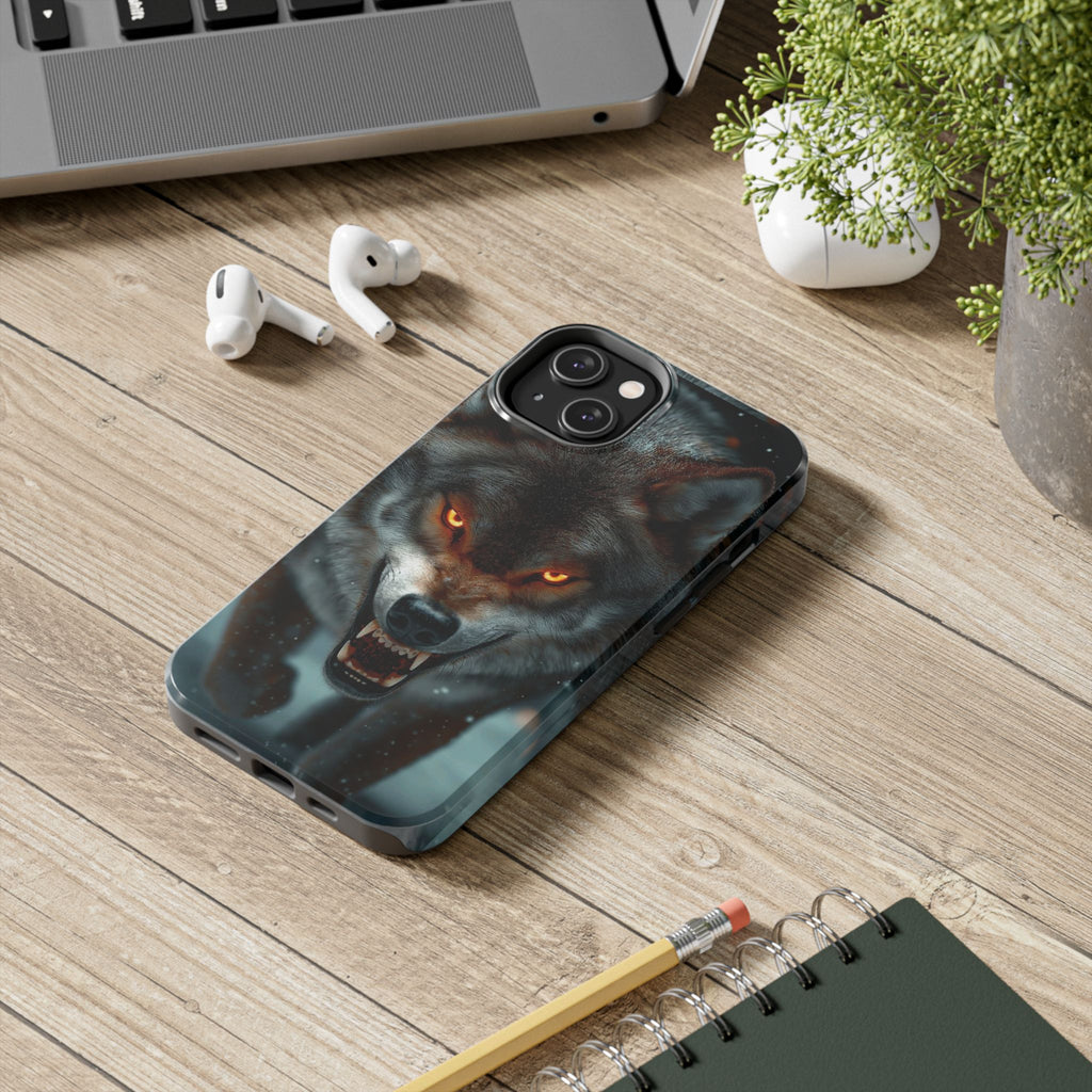 Alpha Male Wolf Themed Tough Phone Cases for Iphones & Samsung Phones