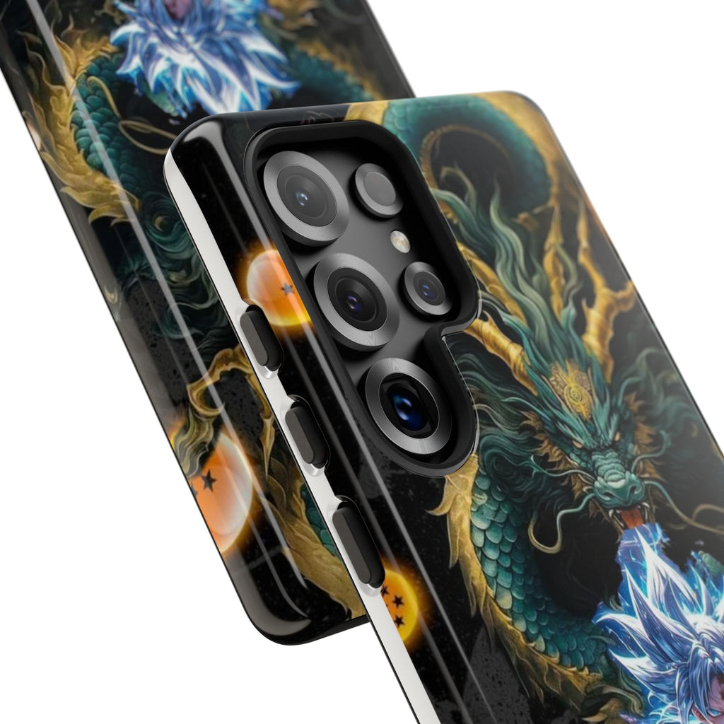 Anime Goku x Shenron Dragonball Z Tough Cases for iPhones, Samsung, and Pixel