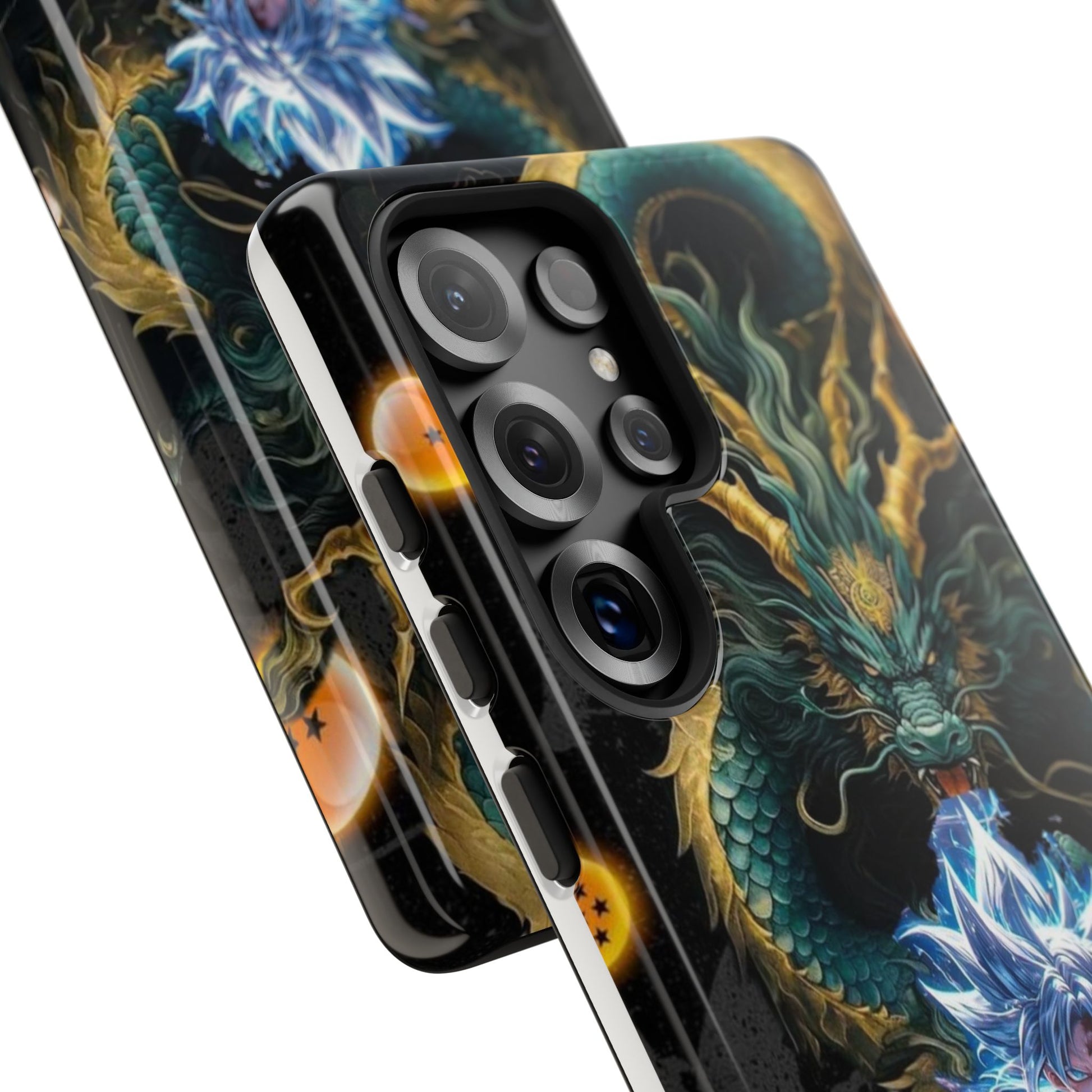 Anime Goku x Shenron Dragonball Z Tough Cases for iPhones, Samsung, and Pixel