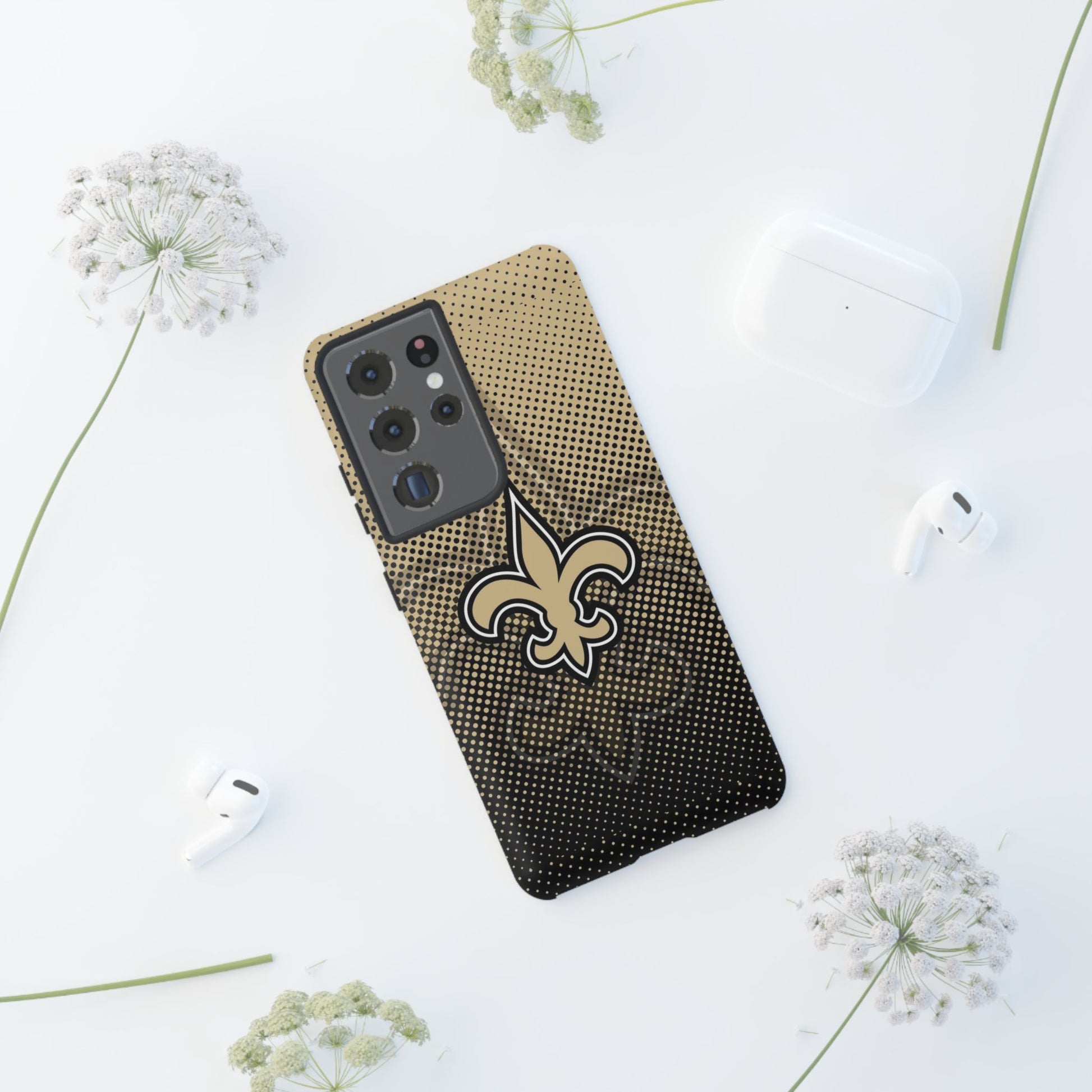 New Orleans Football Saints Logo Tough Cases for iPhones, Samsung, and Pixel