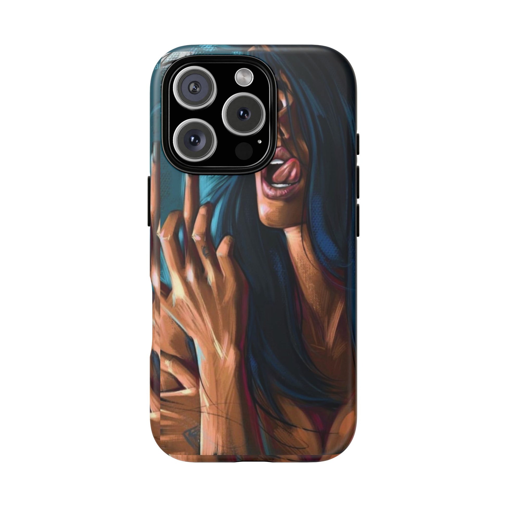 Tough Girl Theme Urban Design Cases for iPhones, Samsung, and Pixel