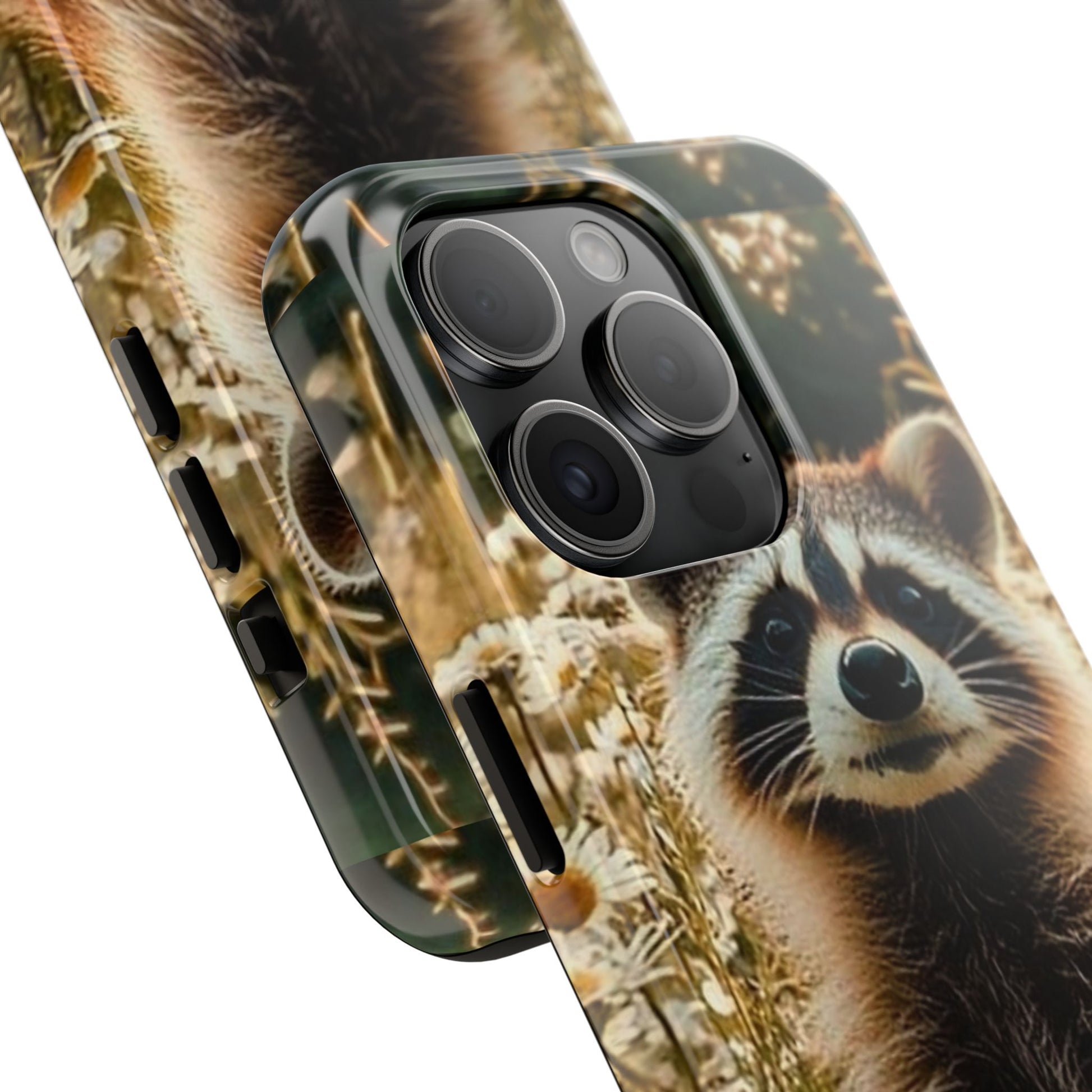 Cute Raccoon Theme Phone Cases for iPhones & Samsung Phones