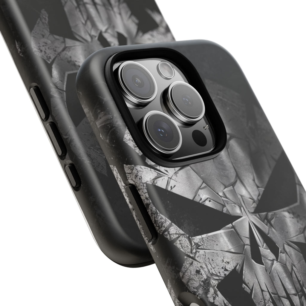 The Punisher Logo Art Tough Cases for iPhones, Samsung, and Pixel