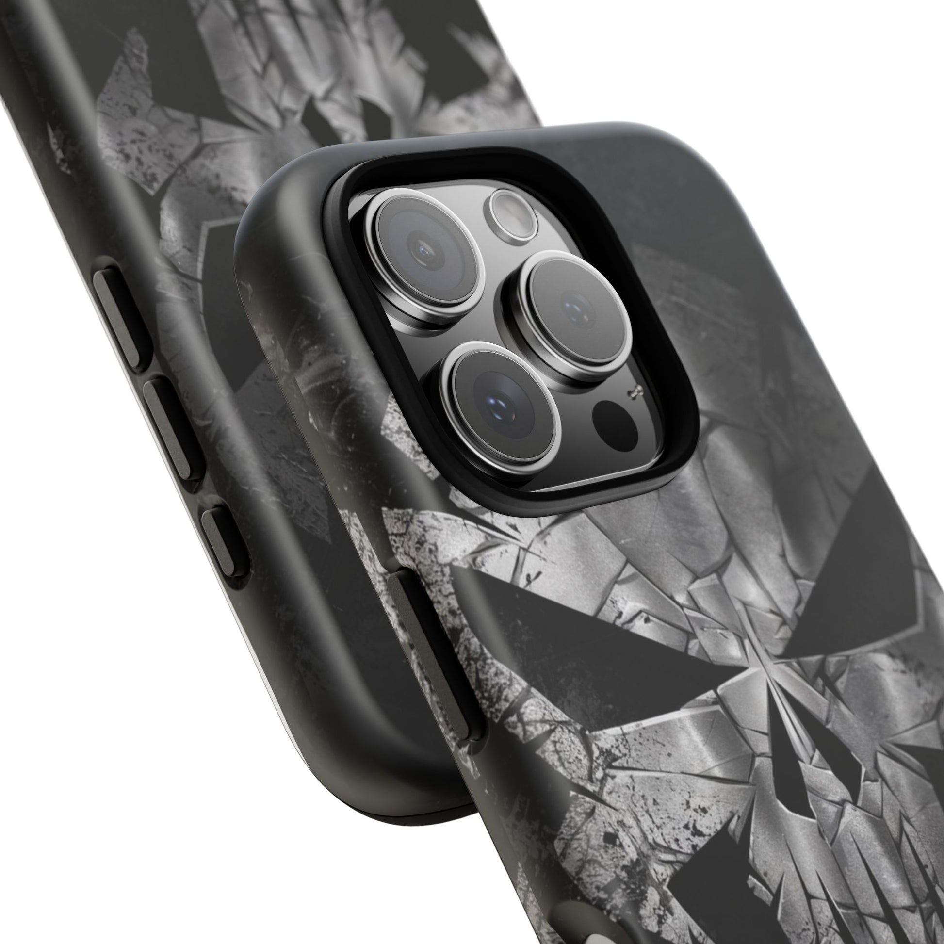 The Punisher Logo Art Tough Cases for iPhones, Samsung, and Pixel
