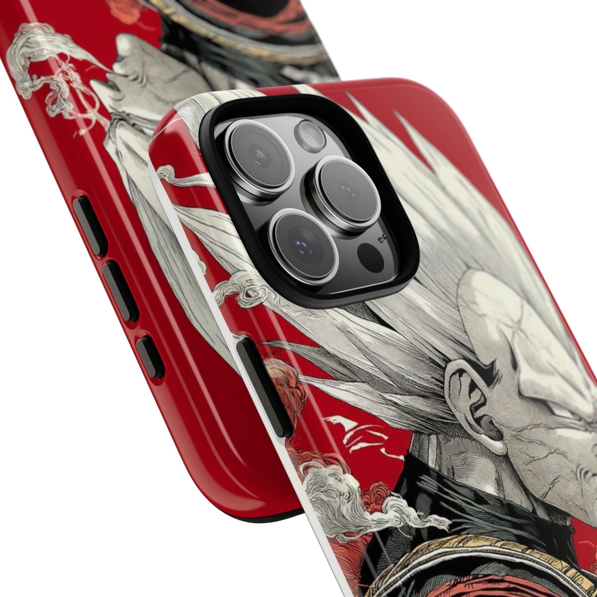 Dragon Ball Z Vegeta Anime Tough Cases for iPhones, Samsung, and Pixel