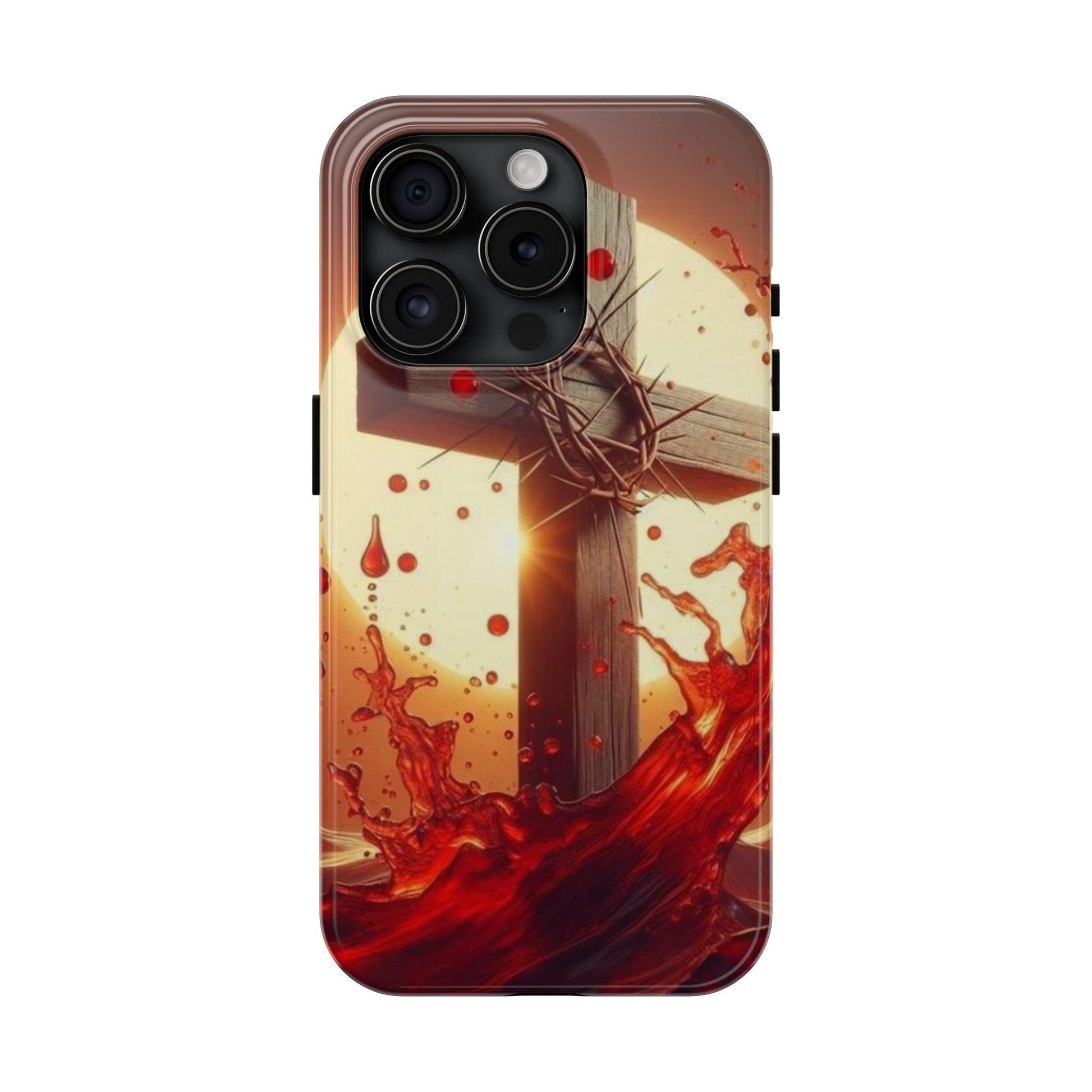 Blood of Christ Christian Theme Phone Cases for iPhones & Samsung Phones