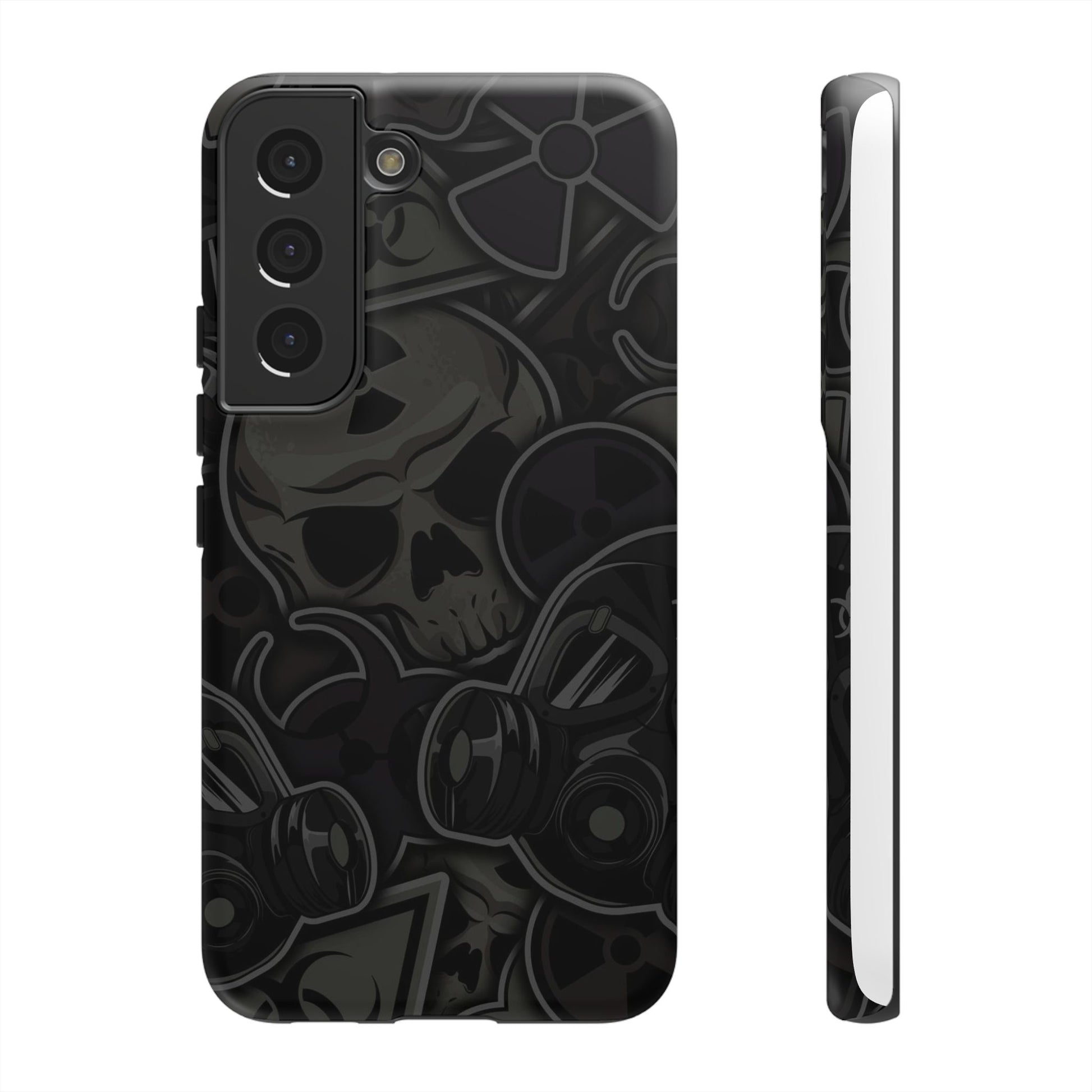Tough Cases Phone Case, Edgy Skull Design Phone Cover, Gothic Cell Phone Shell