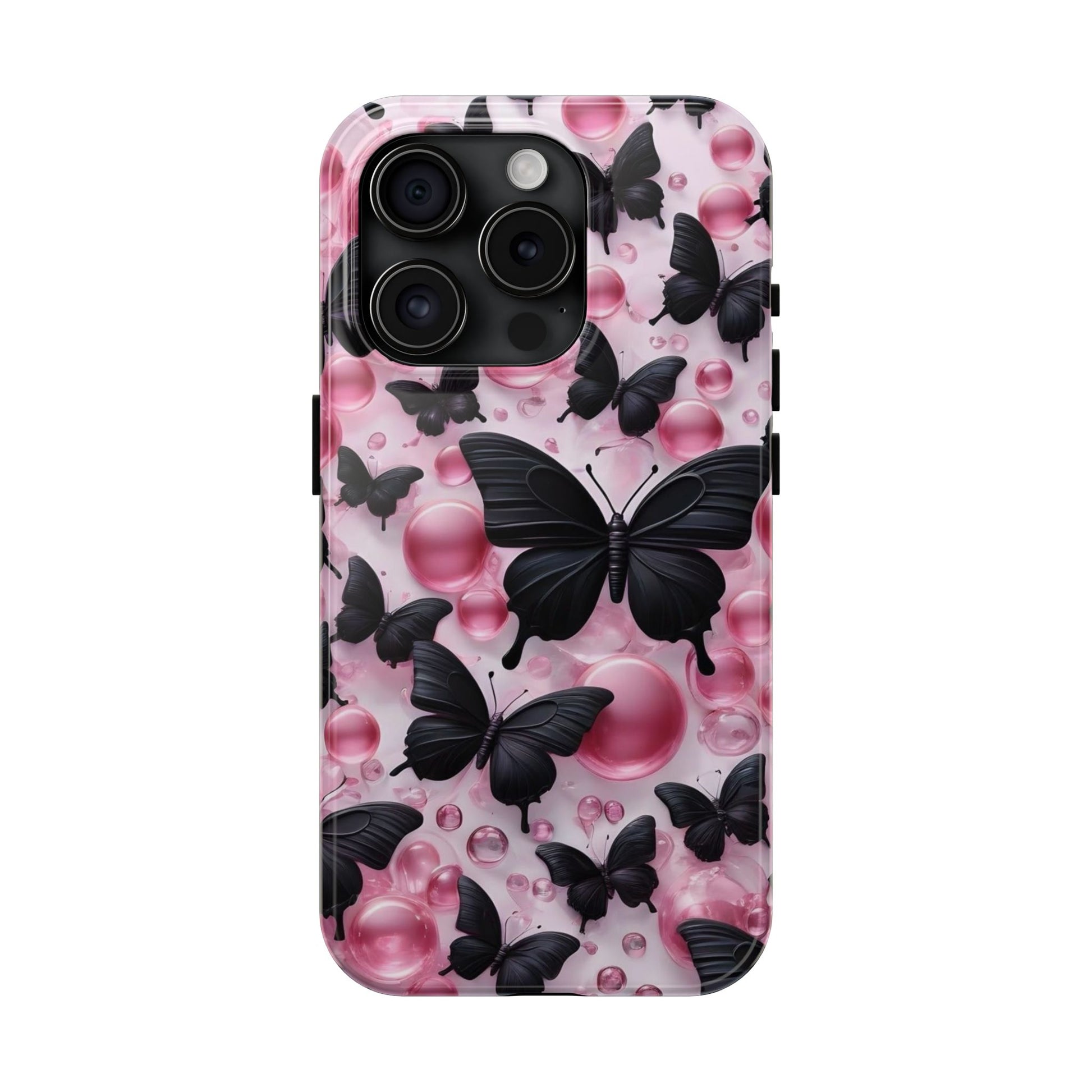 Pearls and Butterflies Theme Phone Cases for iPhones & Samsung Phones