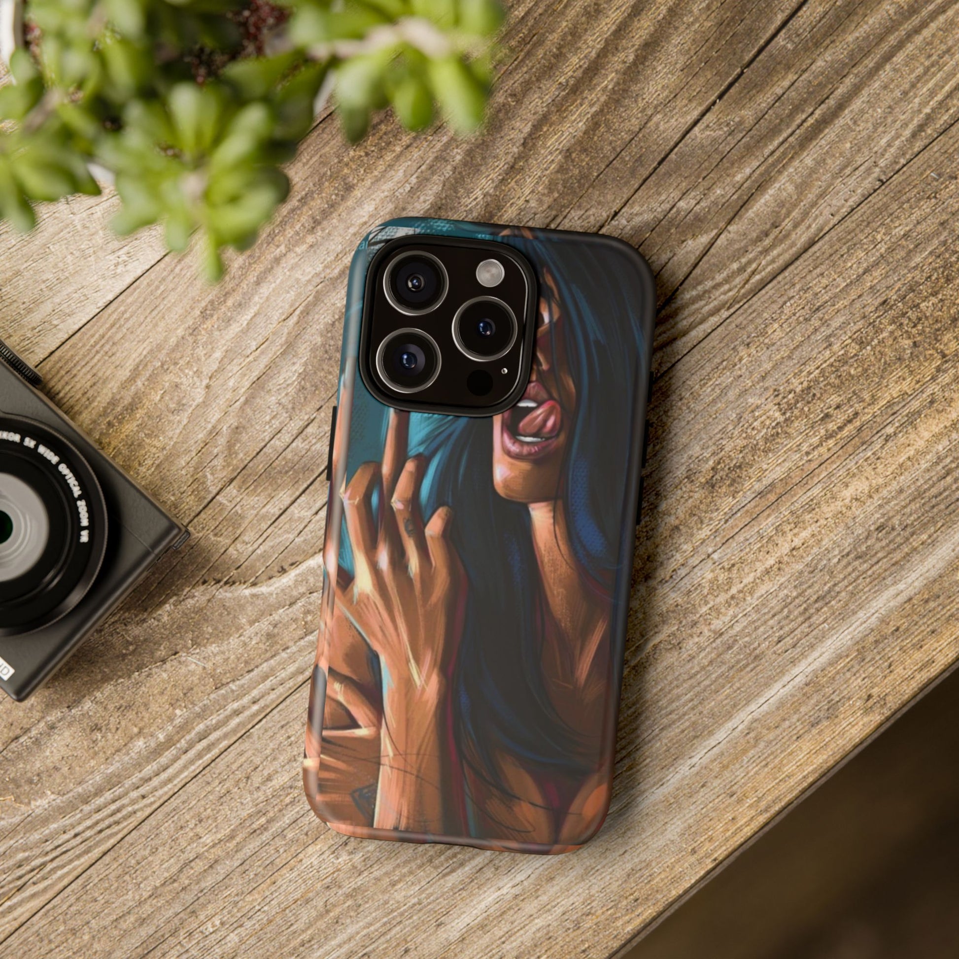 Tough Girl Theme Urban Design Cases for iPhones, Samsung, and Pixel