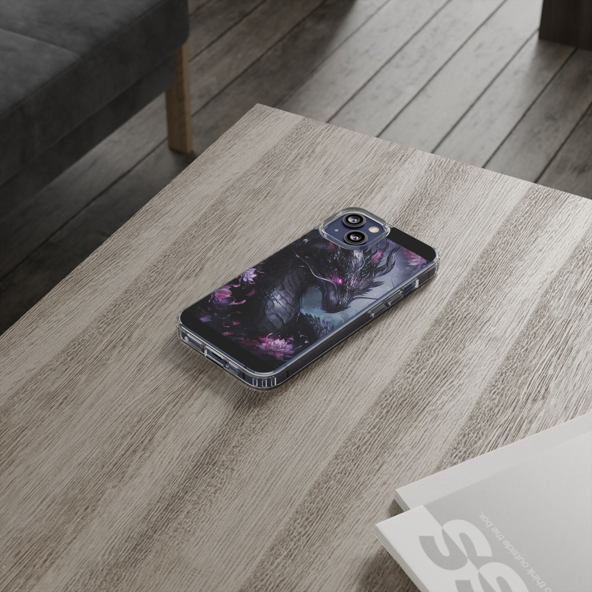 Phone Cases, Purple Dragon Design, iPhone Samsung Case, Protective Cover, Unique