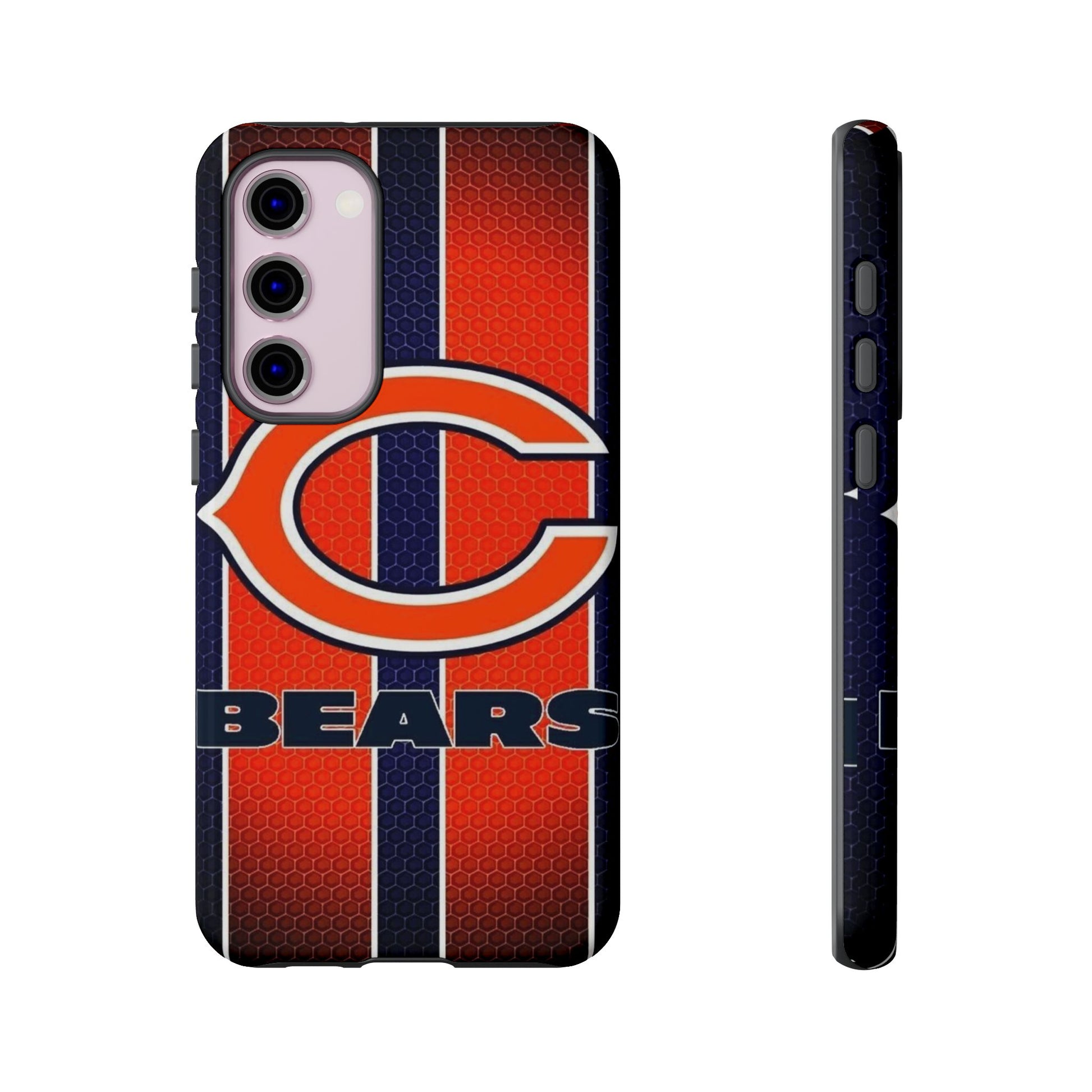 Chicago Bears Stripes Football Phone Case, Tough Cases for iPhones, Samsung, and Pixel