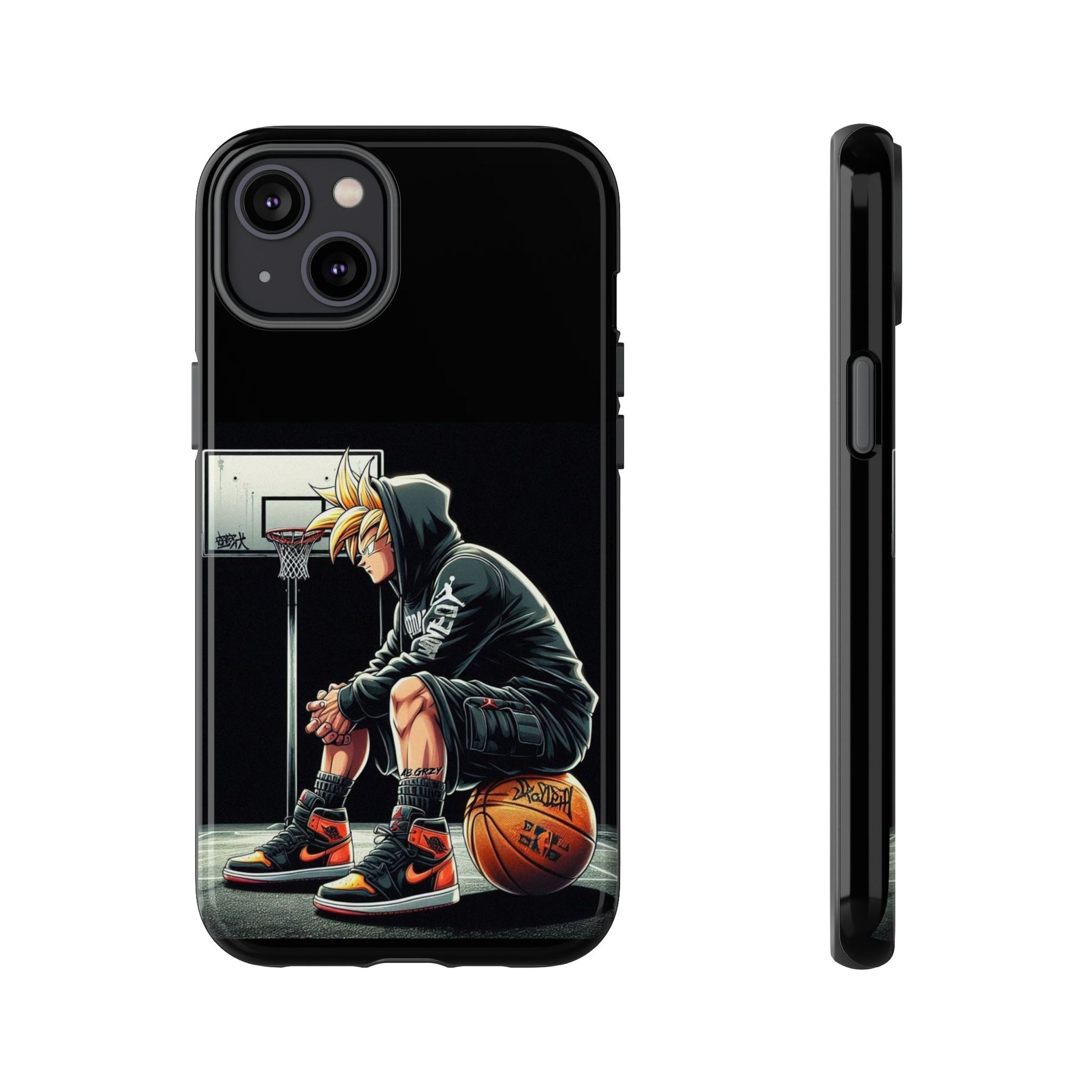 Son Goku Basketball Tough Cases for iPhones, Samsung, and Pixel