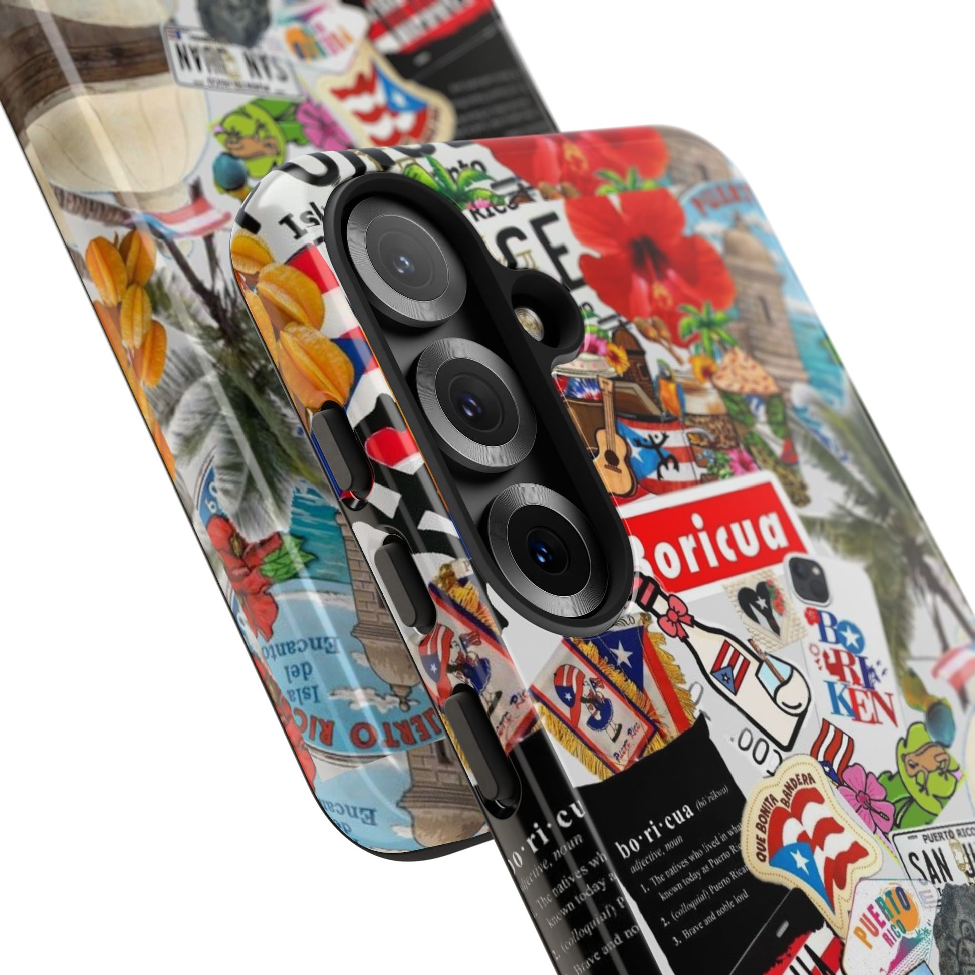 Puerto Rico Boricua Art Tough Cases for iPhones, Samsung, and Pixel