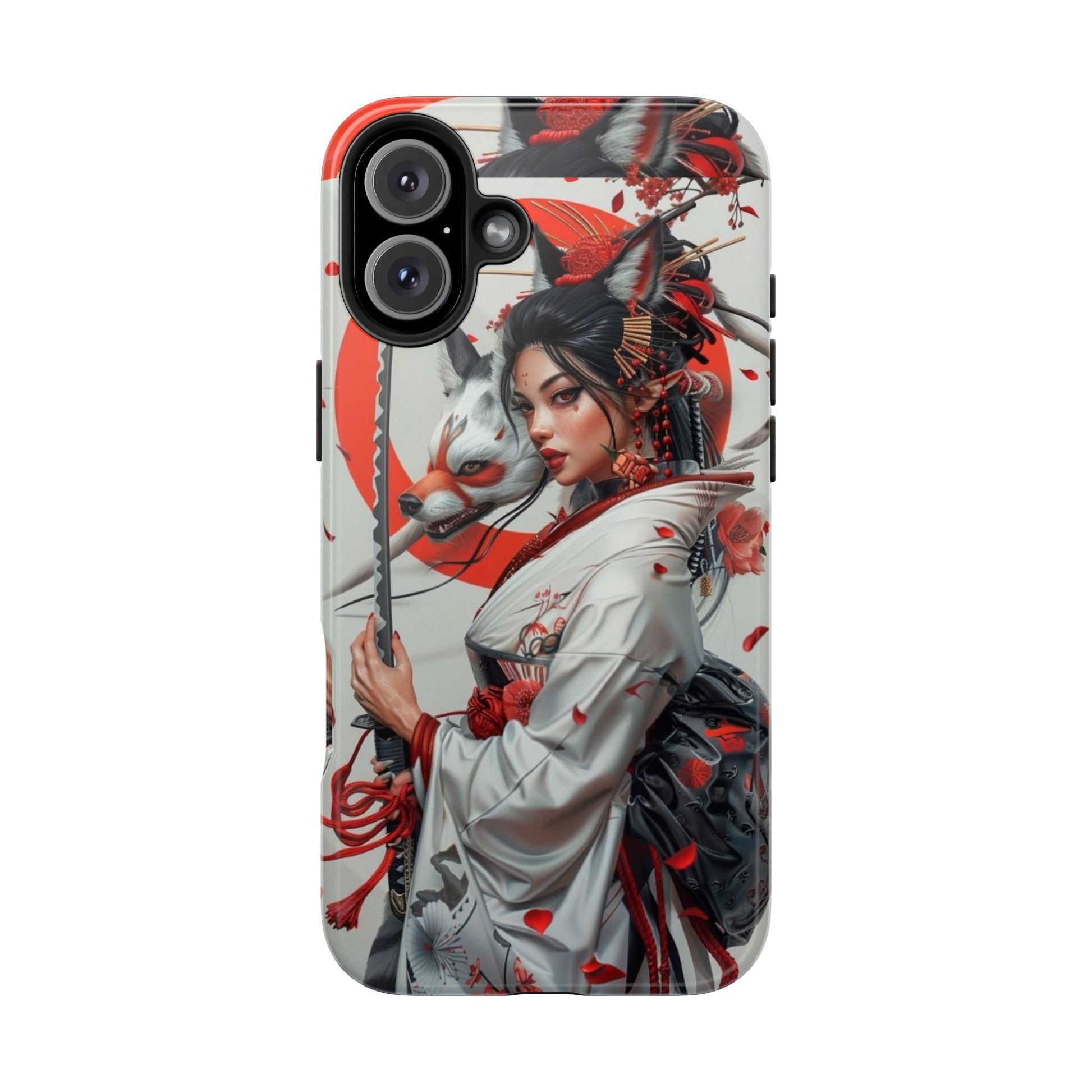 Japanese Female Warrior Phone Cases for iPhone & Samsung Galaxy Phones