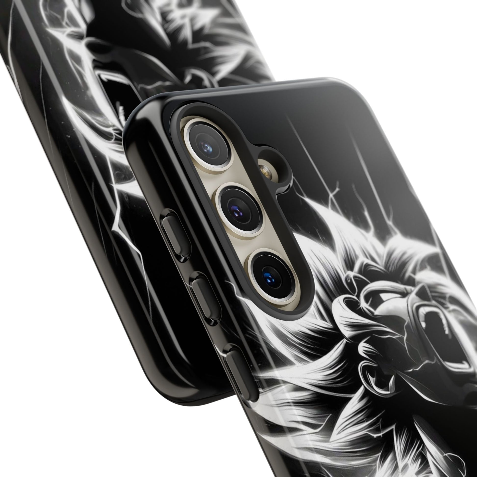 Anime Saiyan Rage Dragon ball Z Tough Cases for iPhones, Samsung, and Pixel