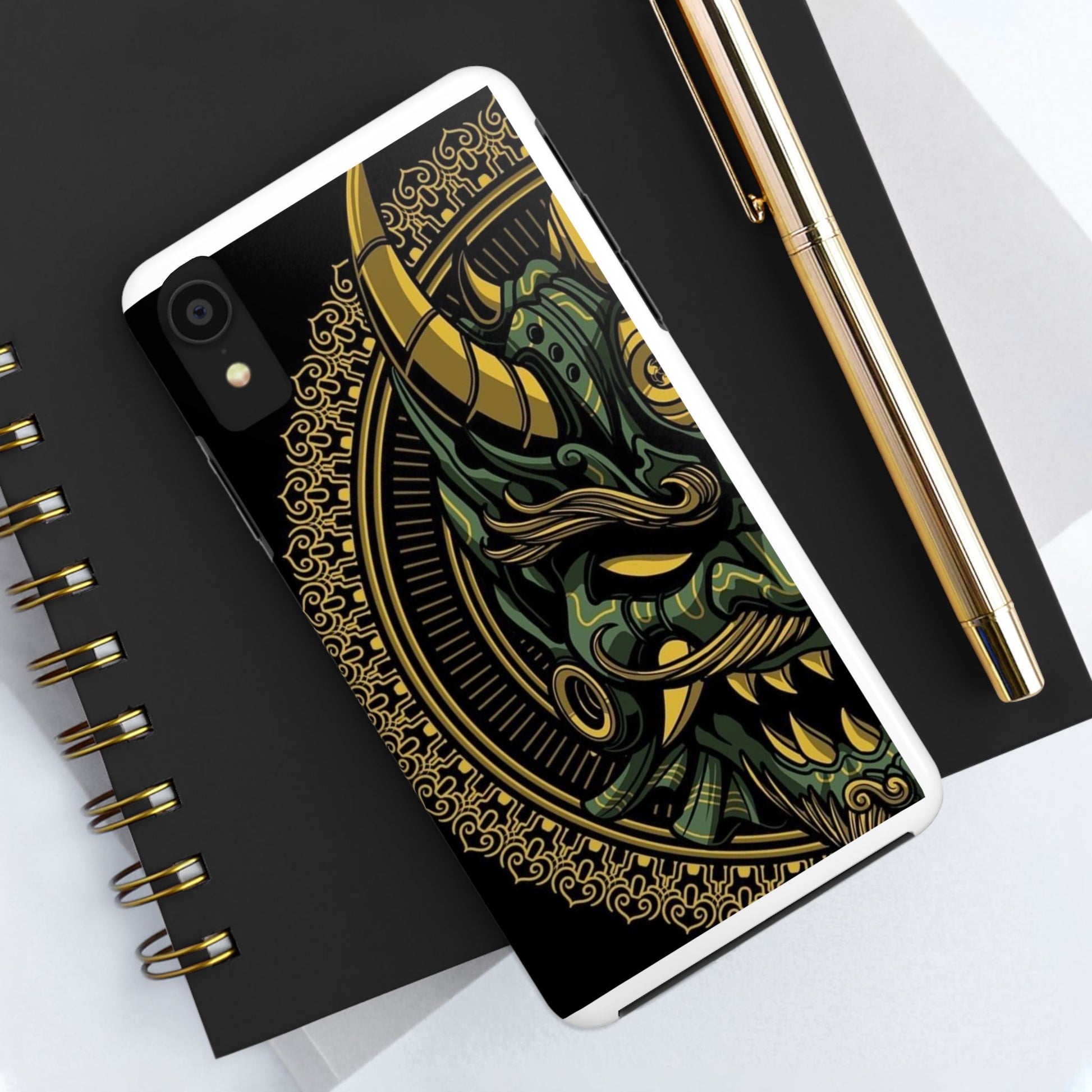 Kabuki Mask Theme Phone Cases for Iphones & Samsung Durable
