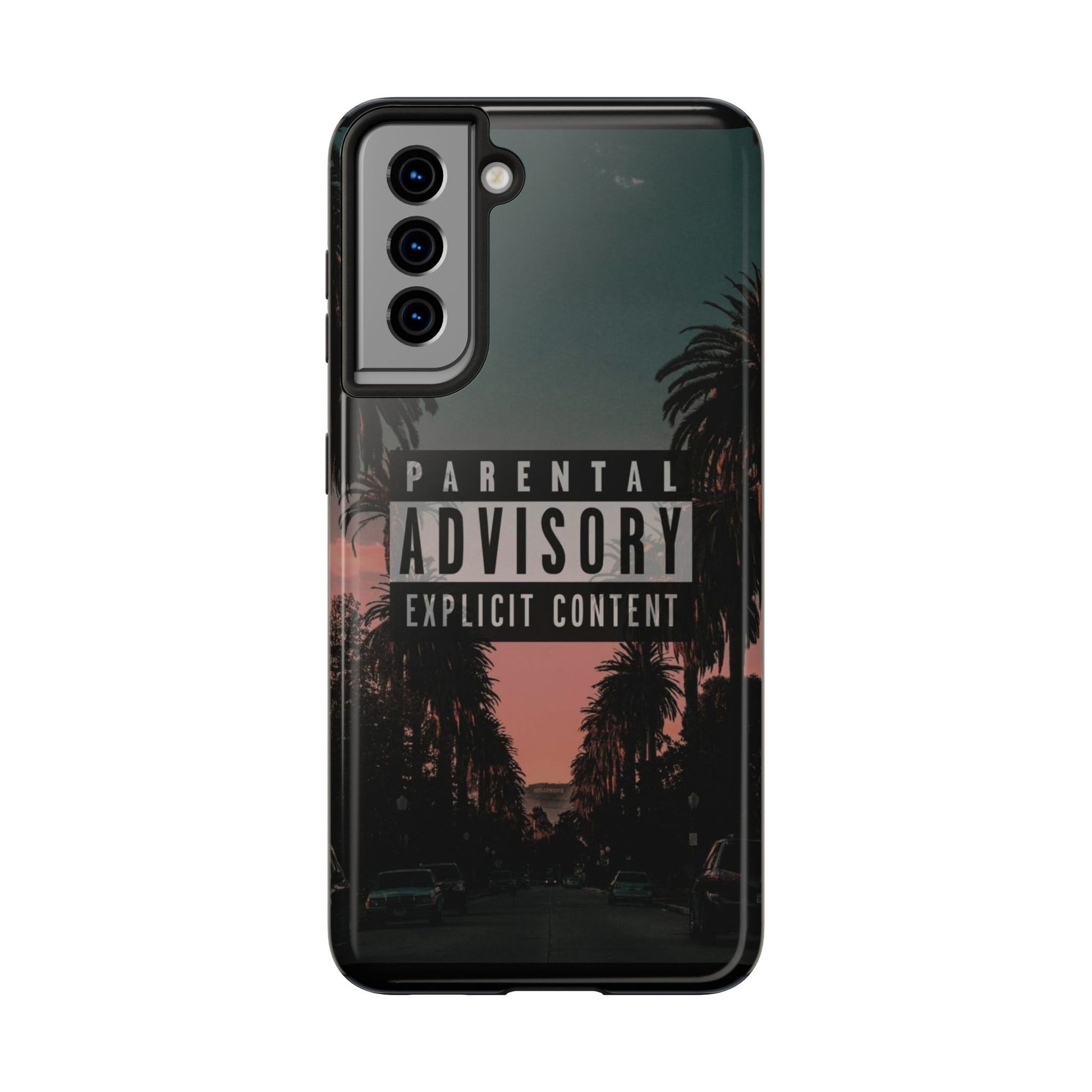 Parental Advisory Tough Phone Cases for Iphones & Samsung Durable