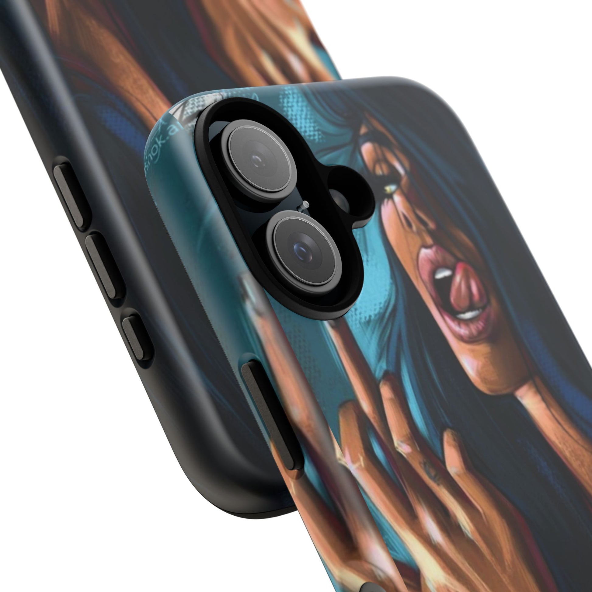 Tough Girl Theme Urban Design Cases for iPhones, Samsung, and Pixel