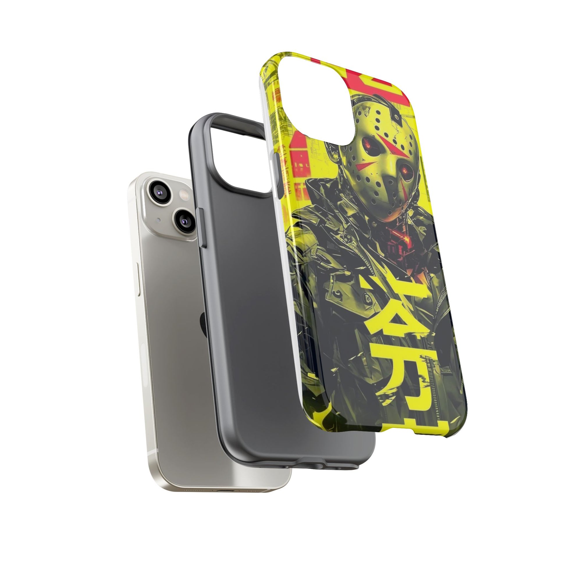 Cyberpunk X Jason Voorhees Tough Cases for iPhones, Samsung, and Pixel