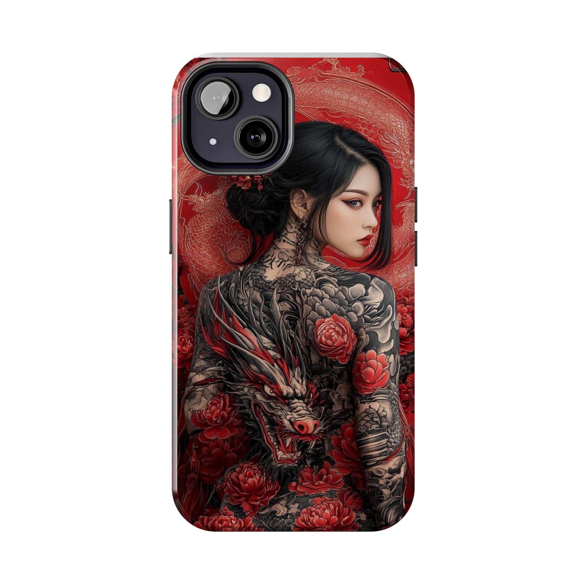 Japanese Geisha Tattooed Girl Phone Cases for Iphones & Samsung Durable