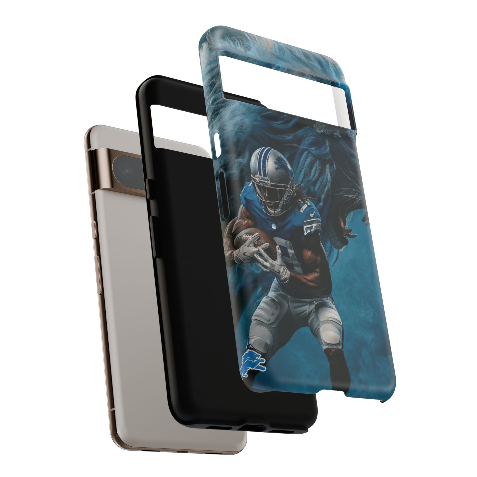 Detroit Lions Player Football Phone Case, Tough Cases for iPhones, Samsung, and Pixel