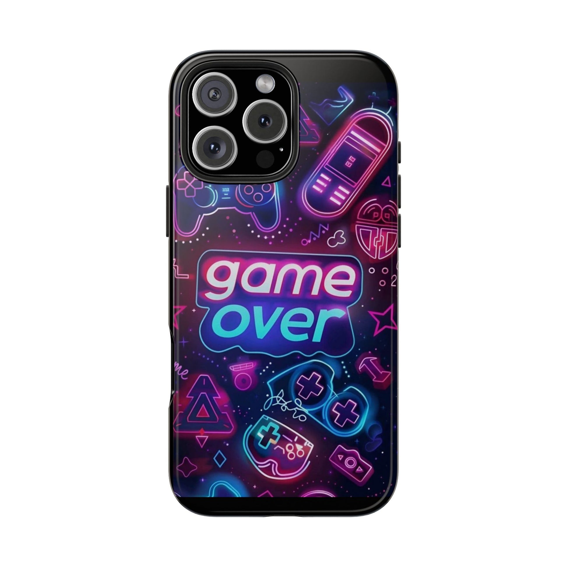 Game Over Gamer Themed Phone Cases for Iphones & Samsung Phones