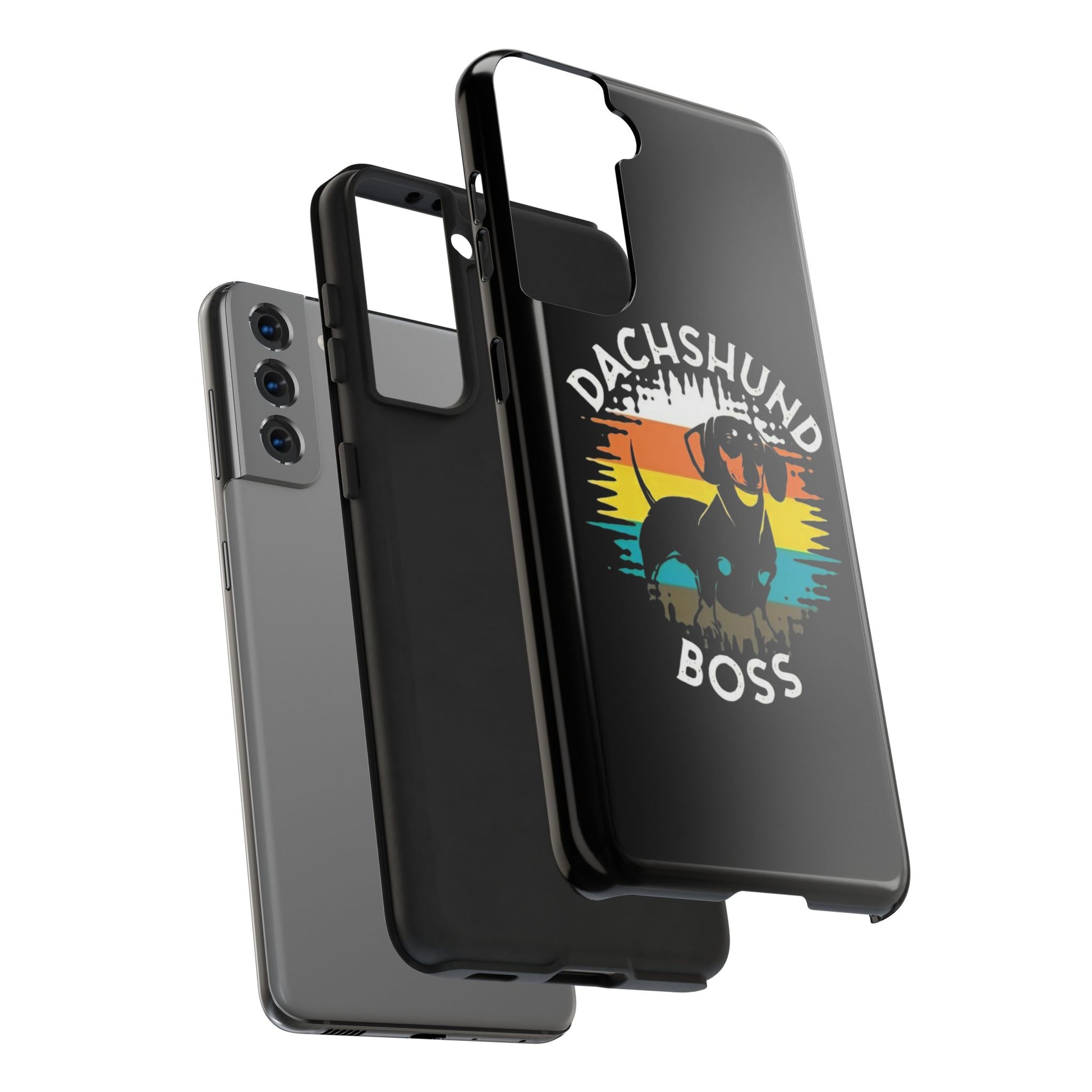 Dachshund Boss Theme Phone Cases for iPhones & Samsung Phones